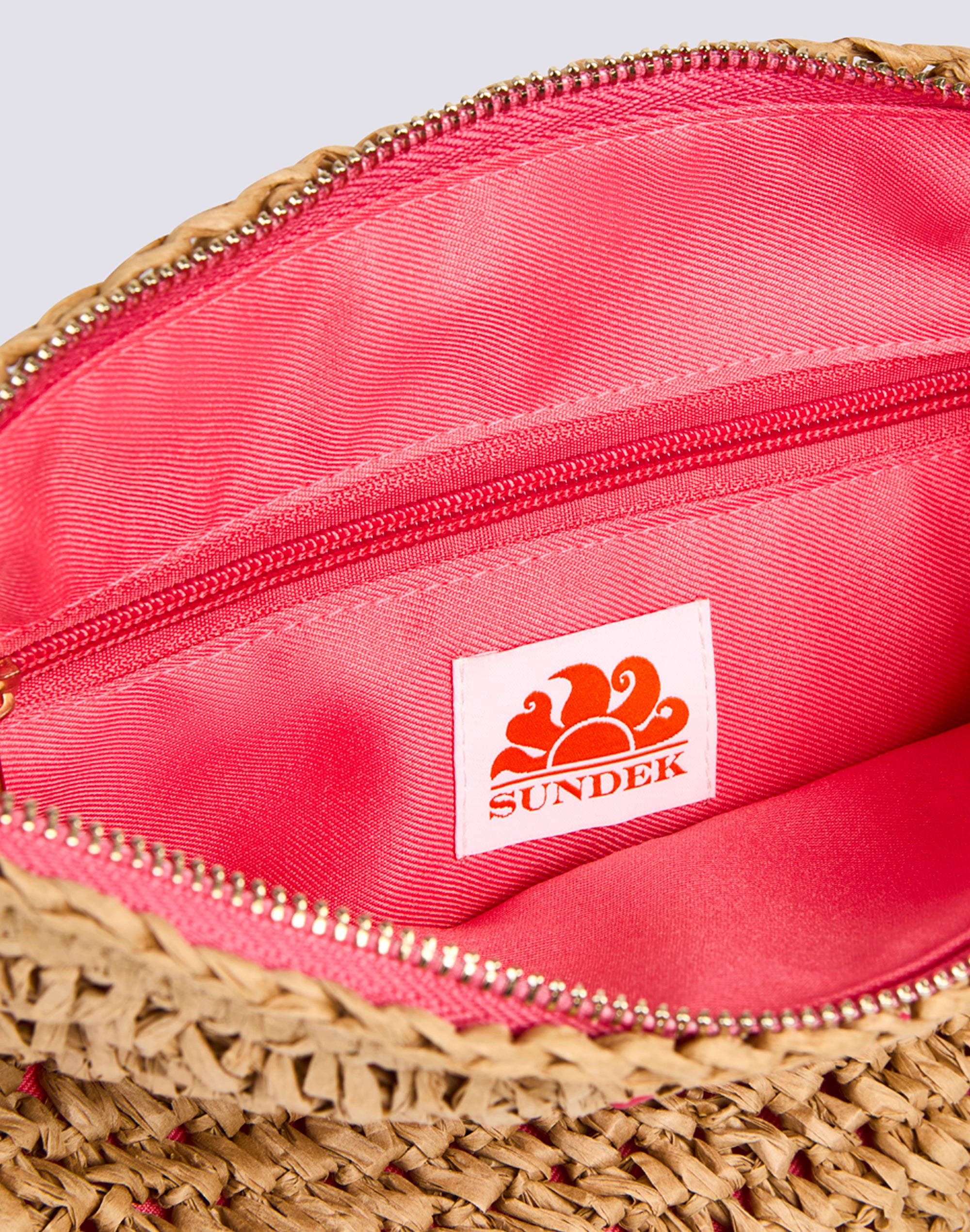 sundek-mini-borsa-paper-straw-effetto-paglia-con-zip image 4