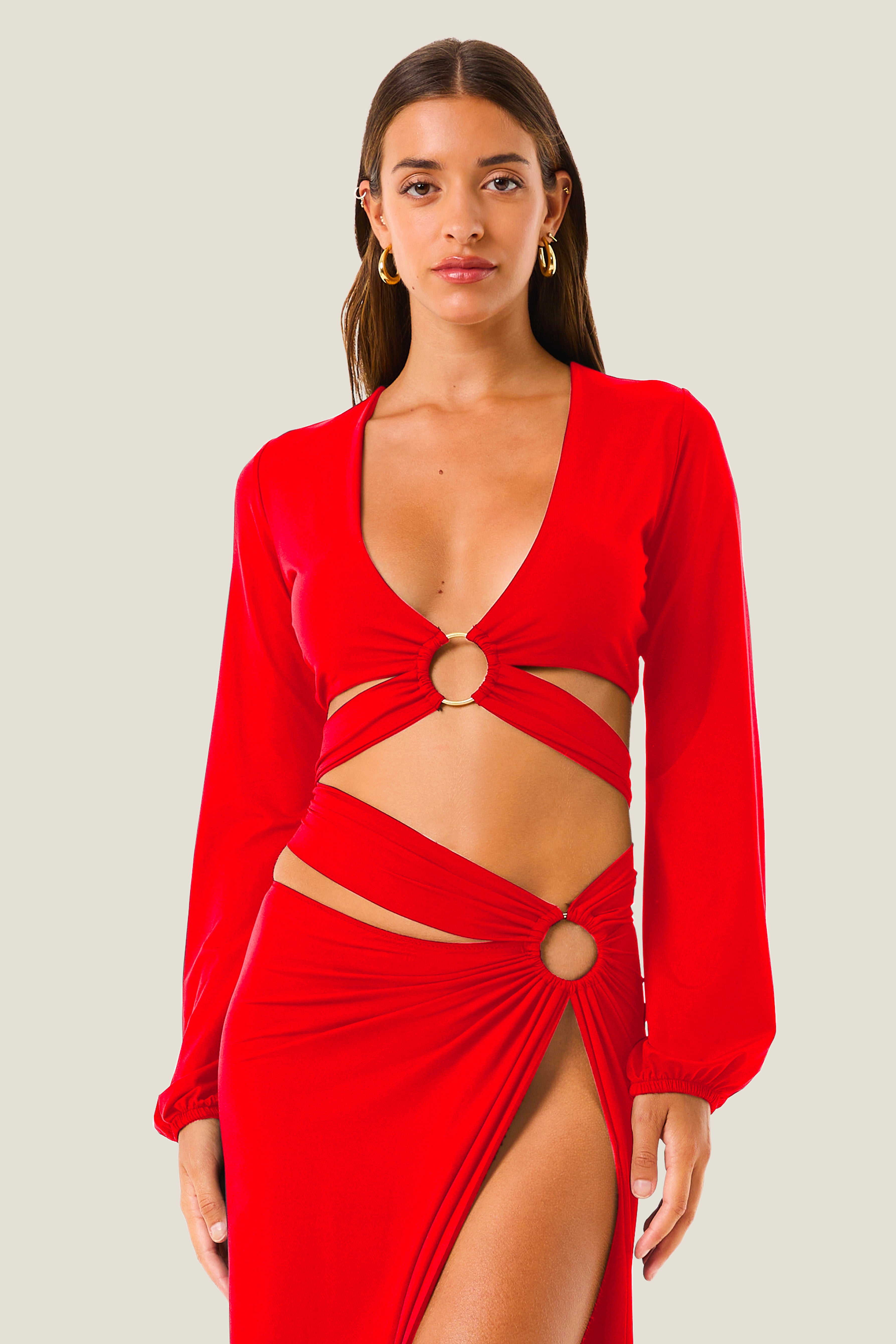 4giveness-top-soft-touch-camicia-cover-up-donna-rosa image 3