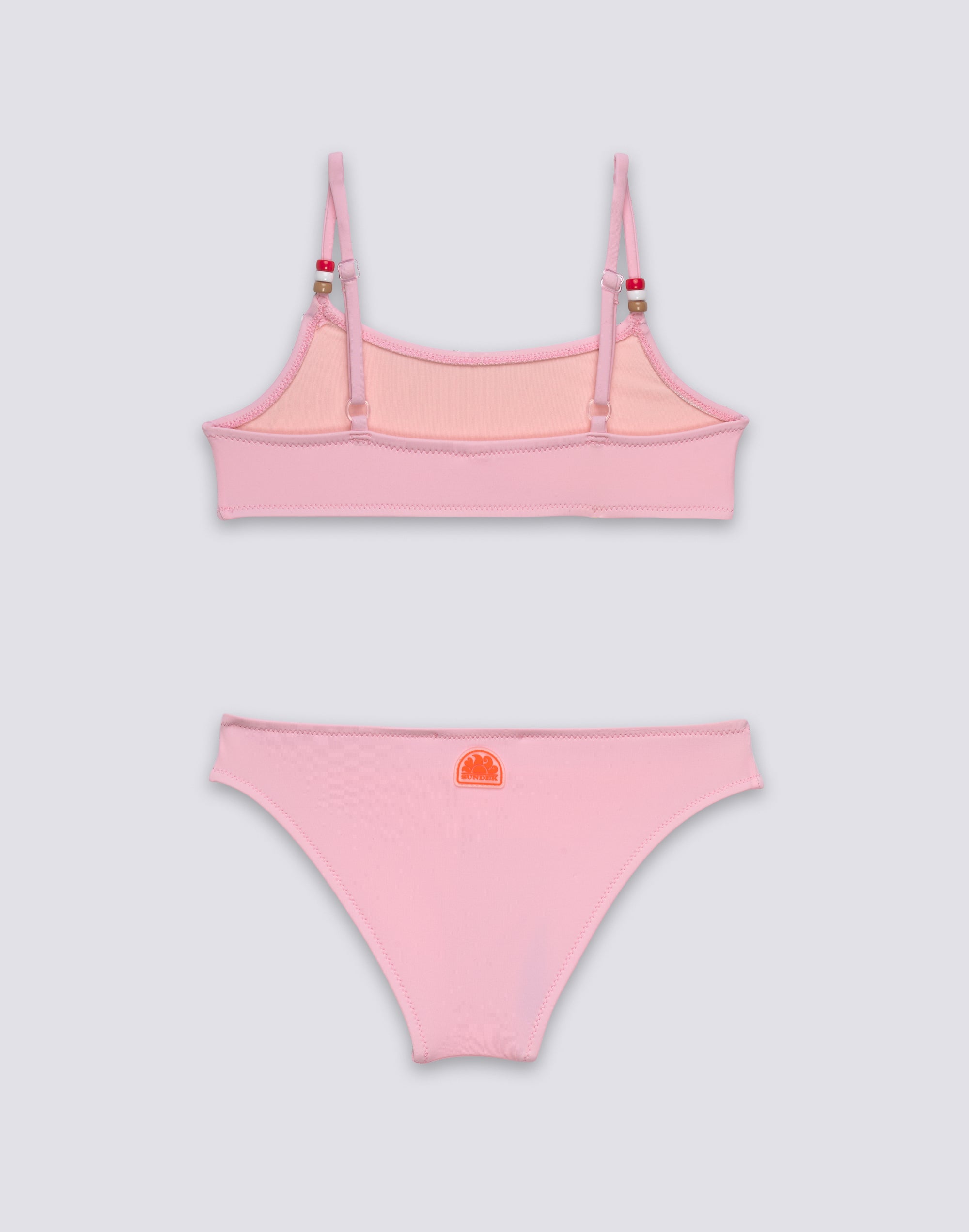 sundek-bikini-bambina-top-regolabile-e-slip-fisso-tinta-unita-2 image 2