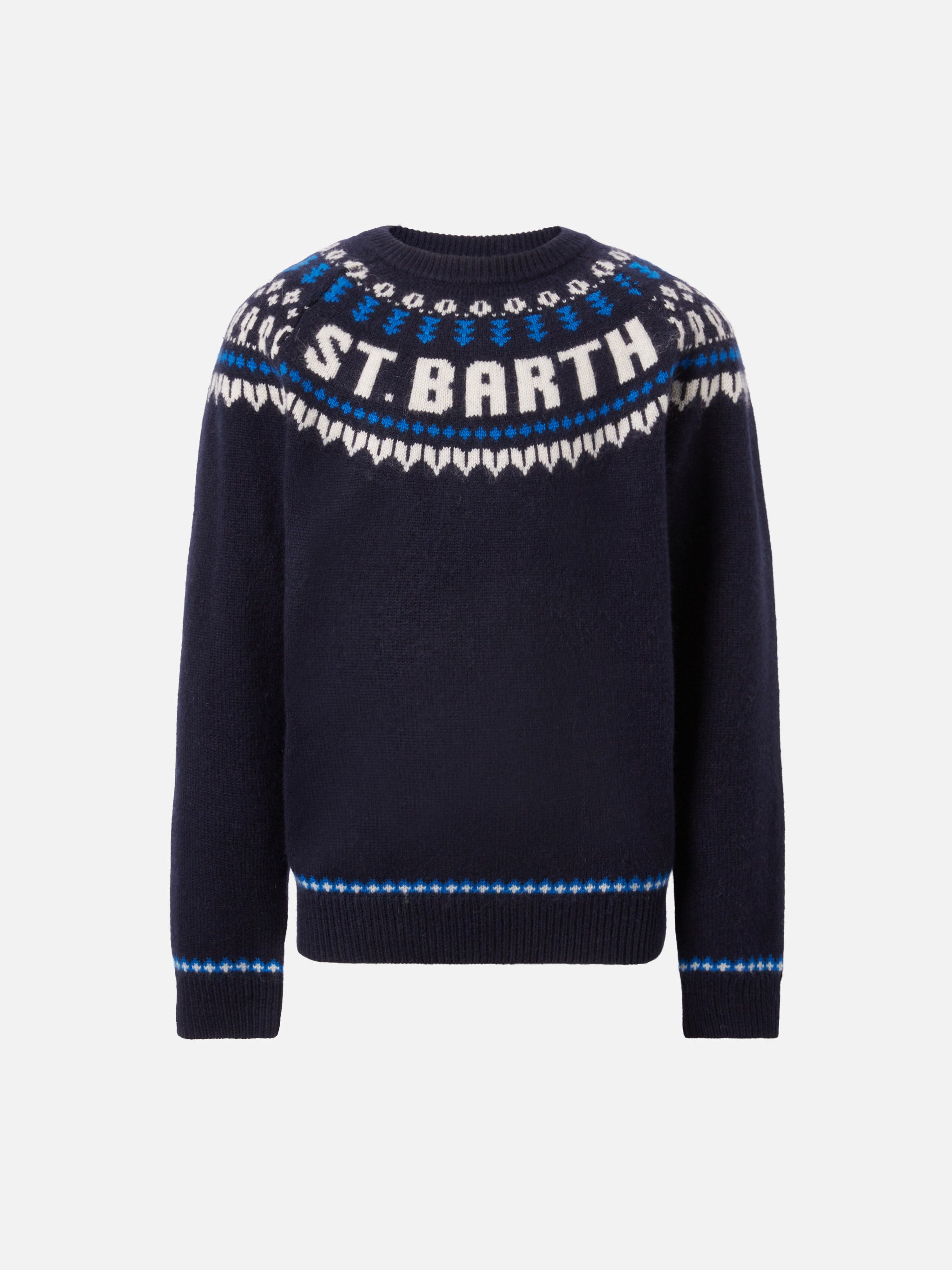 mc2-saint-barth-douglas-maglione-bambino-alpaca-fair-isle-blu-navy image 1