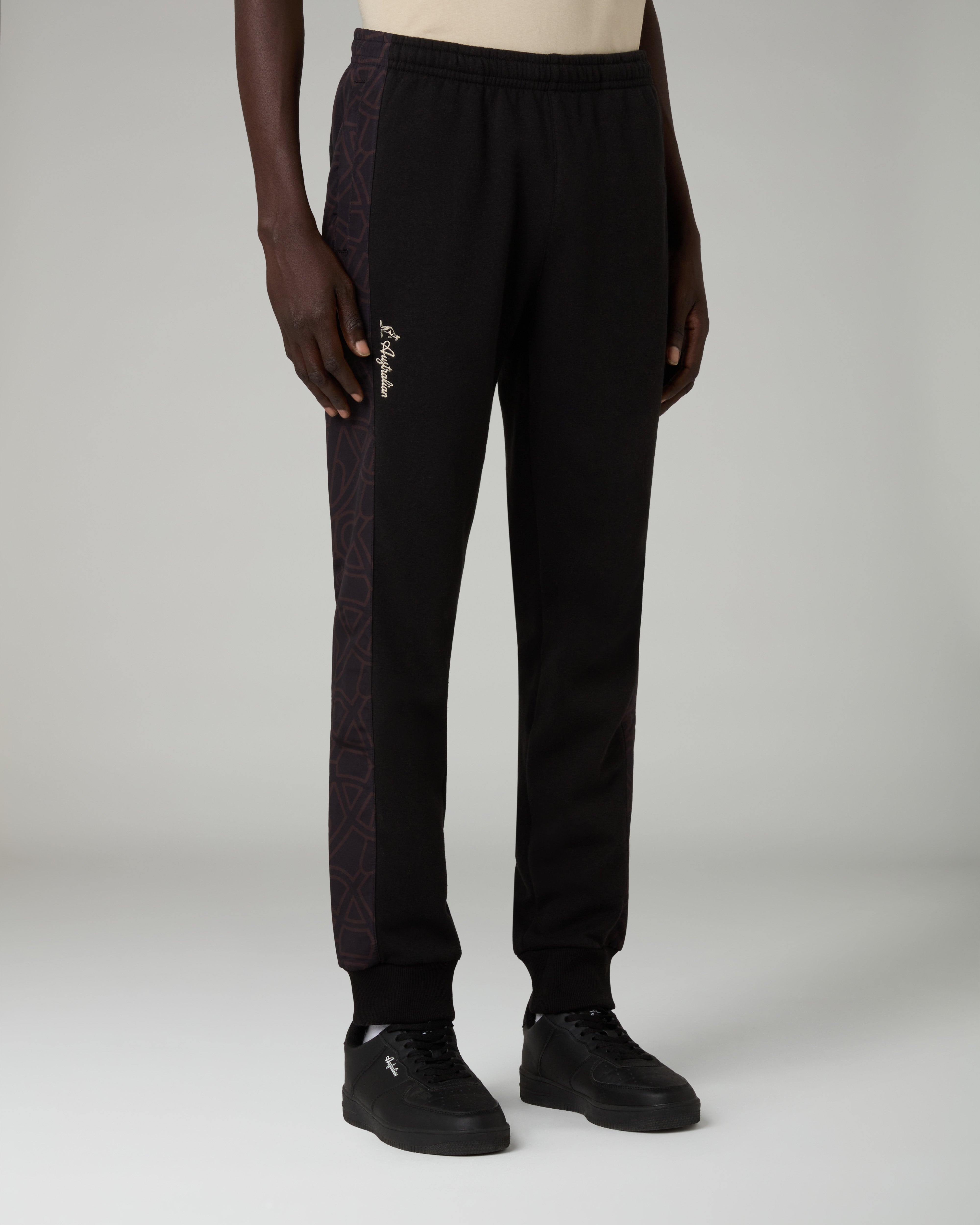 australian-iconissima-track-pant-nero-in-felpa-e-smash image 1