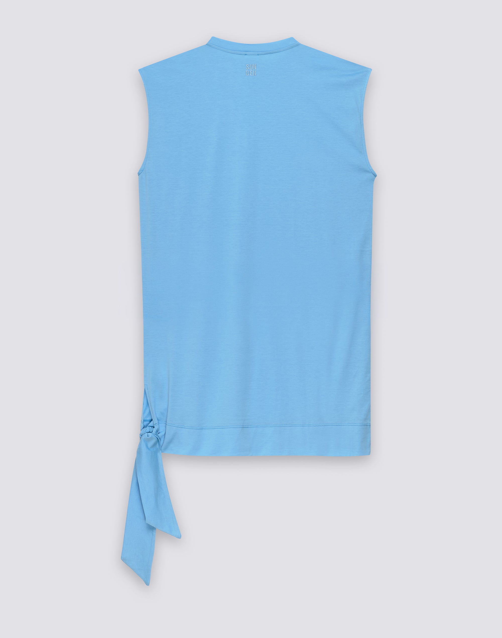 sundek-mini-abito-donna-in-cotone-jersey-con-nodo-laterale image 2
