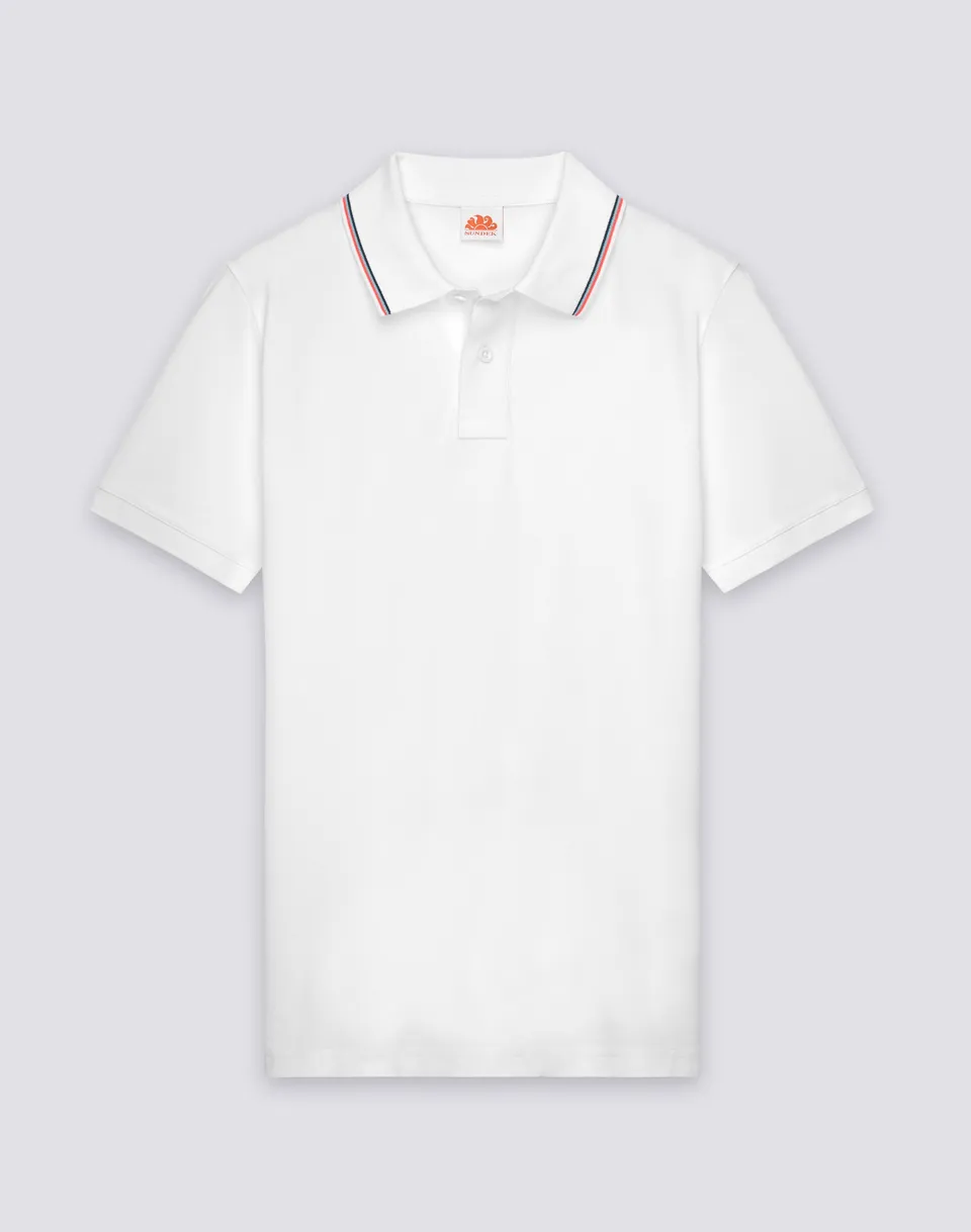 sundek-polo-uomo-in-cotone-pima-piquet-tinta-unita-logo-ricamato image 1