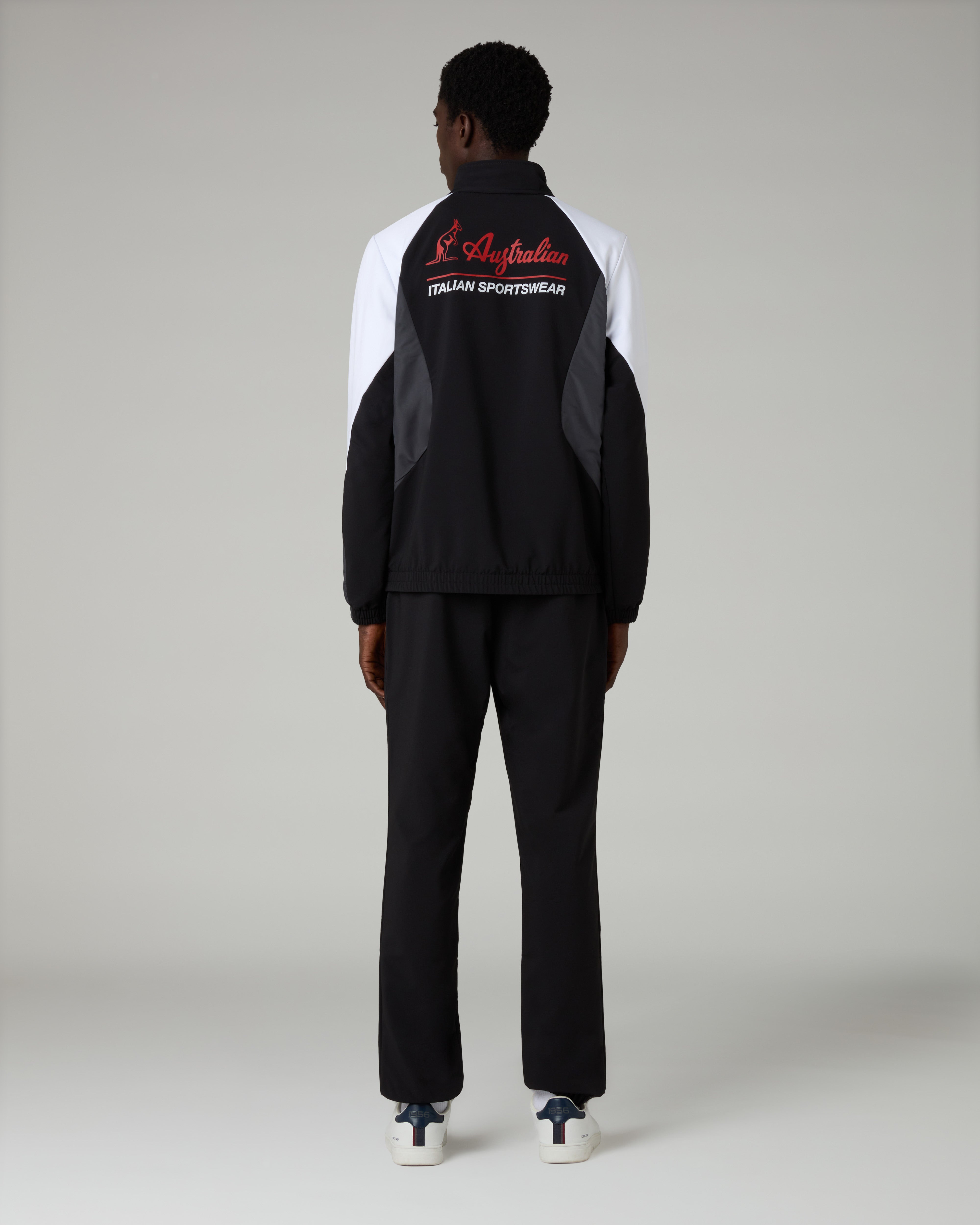 australian-color-block-match-tracksuit-tuta-uomo-nero image 2