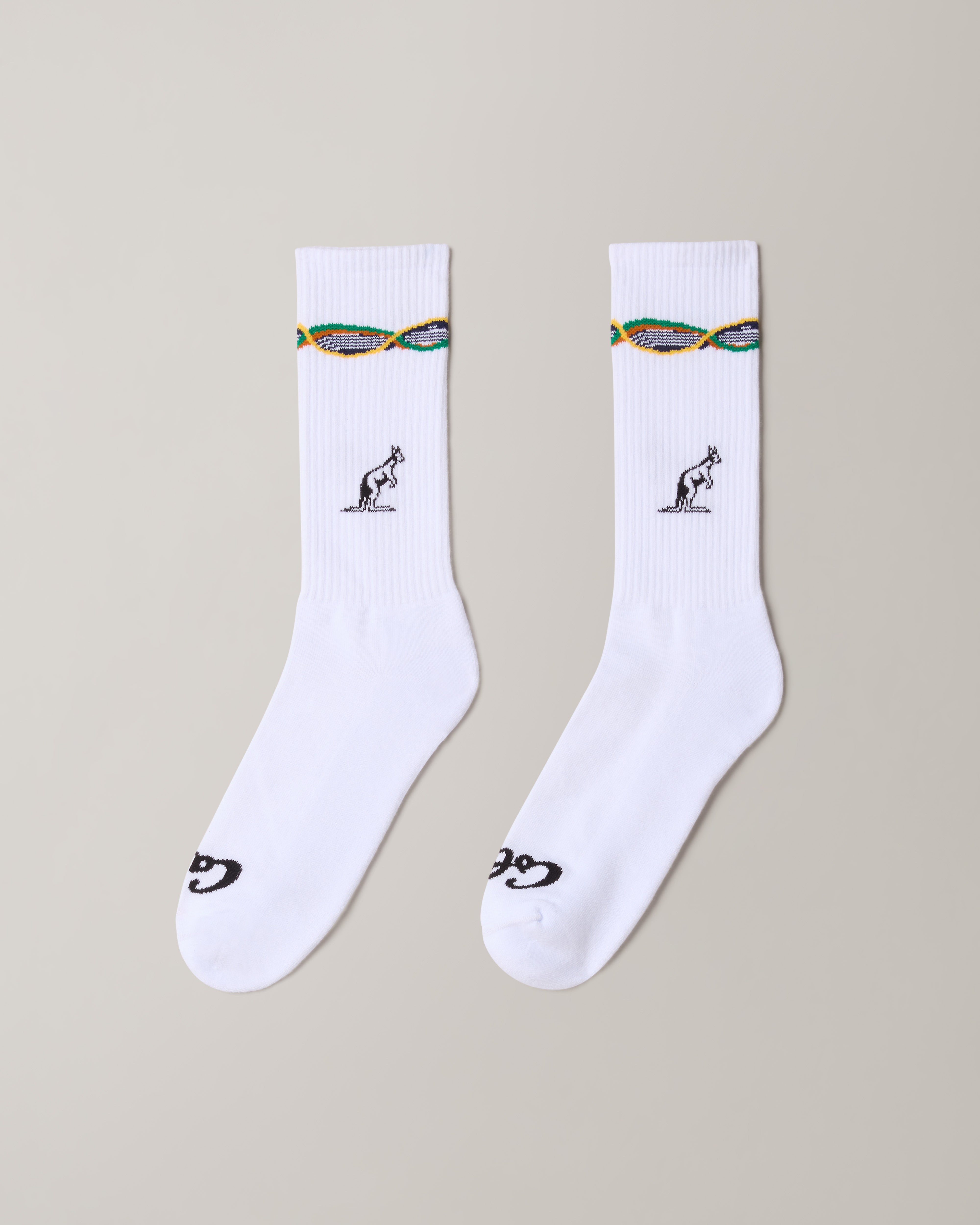 australian-tape-socks-carlo-colucci-calze-bianche-in-cotone image 1