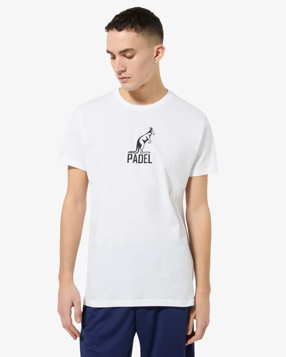 australian-cotton-logo-t-shirt-t-shirt-in-cotone-bianco-regular-fit image 1