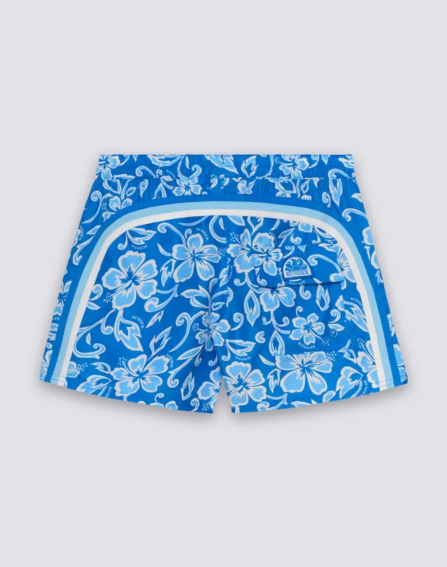 sundek-coast-pantaloncino-mare-donna-repreve-stampa-hibiscus-sk23-w539bdrt323 image 1