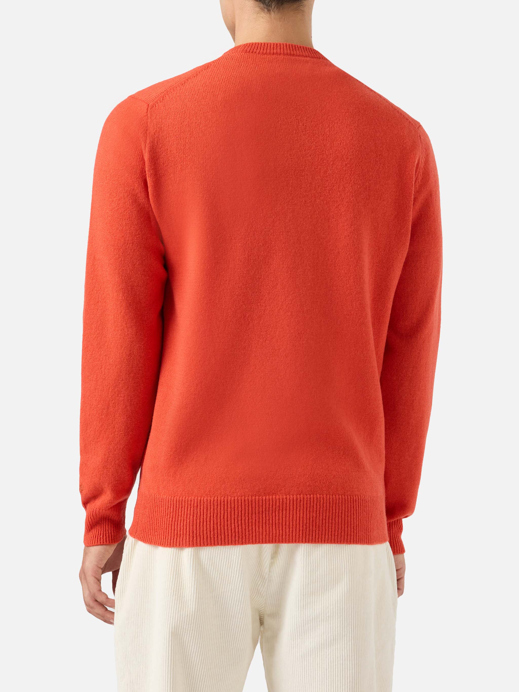 mc2-saint-barth-maglione-regent-uomo-in-100-lambswool-arancio image 3