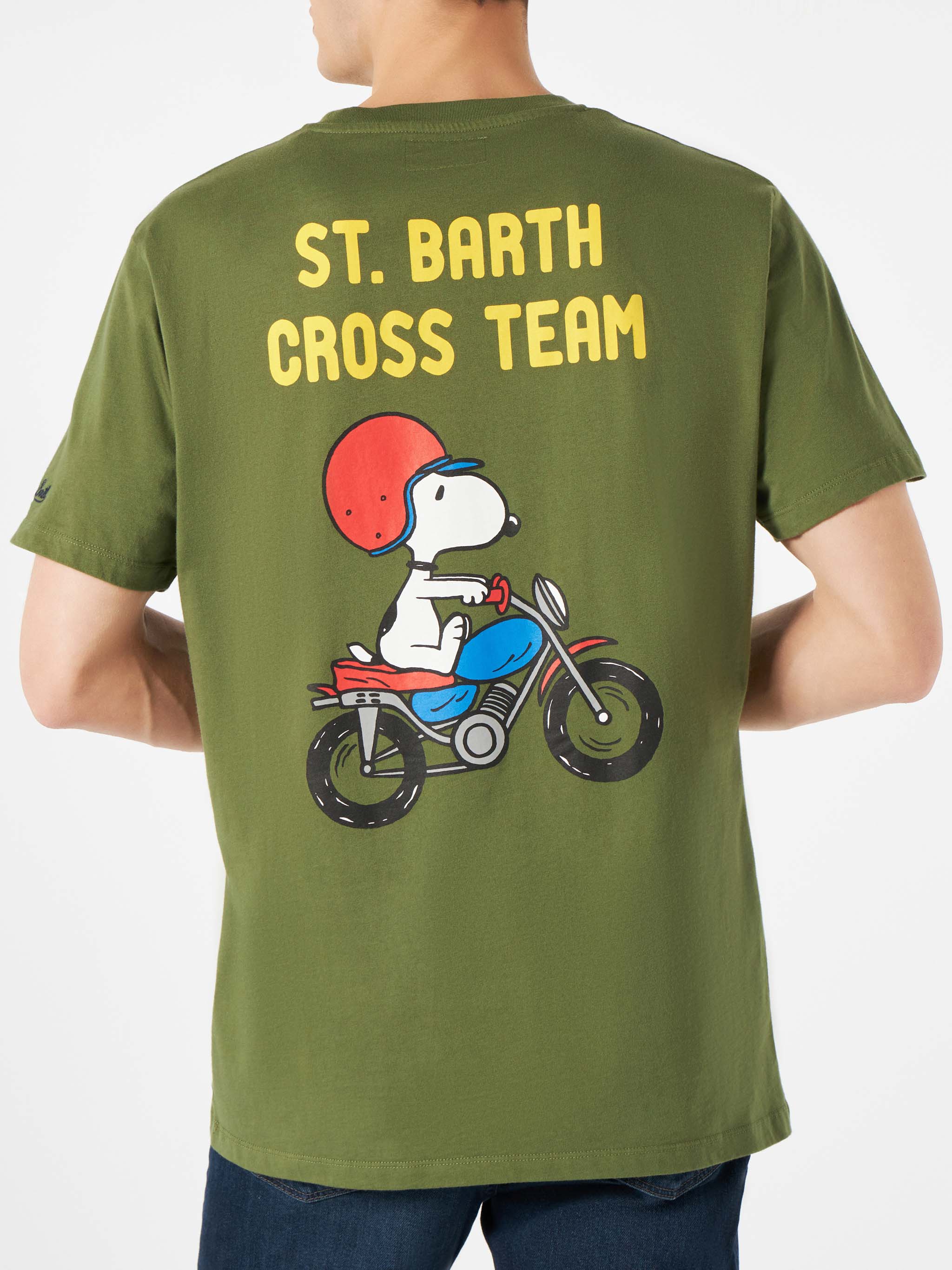 mc2-saint-barth-t-shirt-arnott-snoopy-enduro-special-edition-peanuts-in-cotone-v image 3