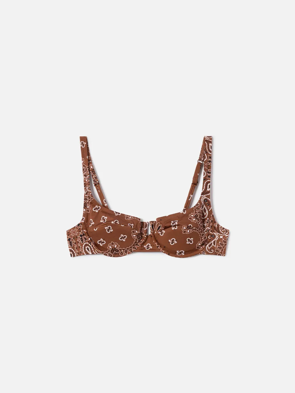 mc2-saint-barth-amira-top-bikini-balconette-bandana-marrone-con-ferretto image 1