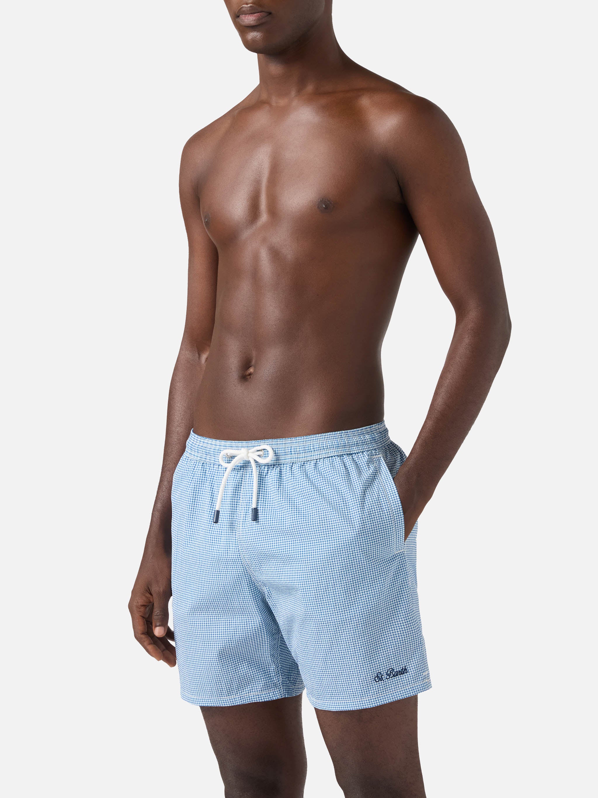 mc2-saint-barth-costume-mare-patmos-seersucker-vichy-blu-e-bianco-uomo image 4