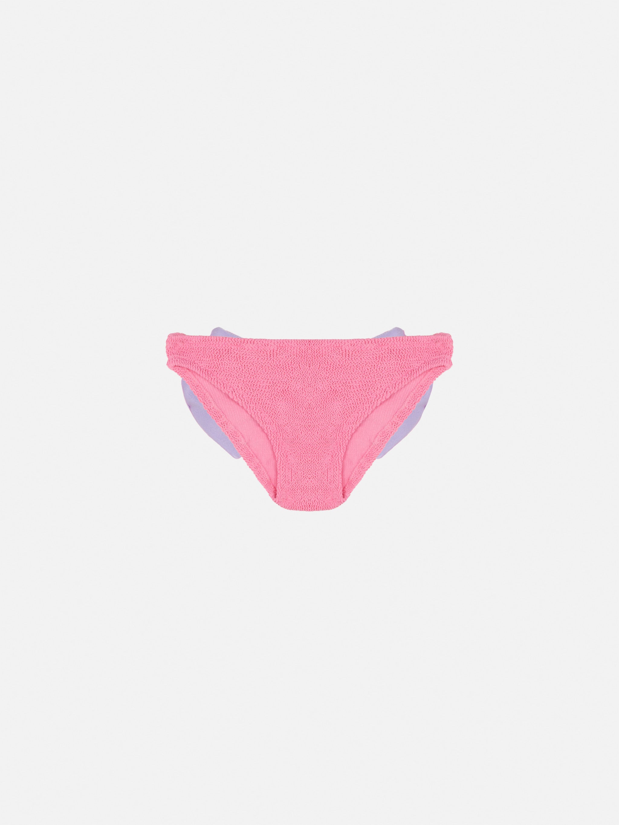 mc2-saint-barth-madame-slip-mare-bambina-crinkle-rosa-con-fiocco image 2