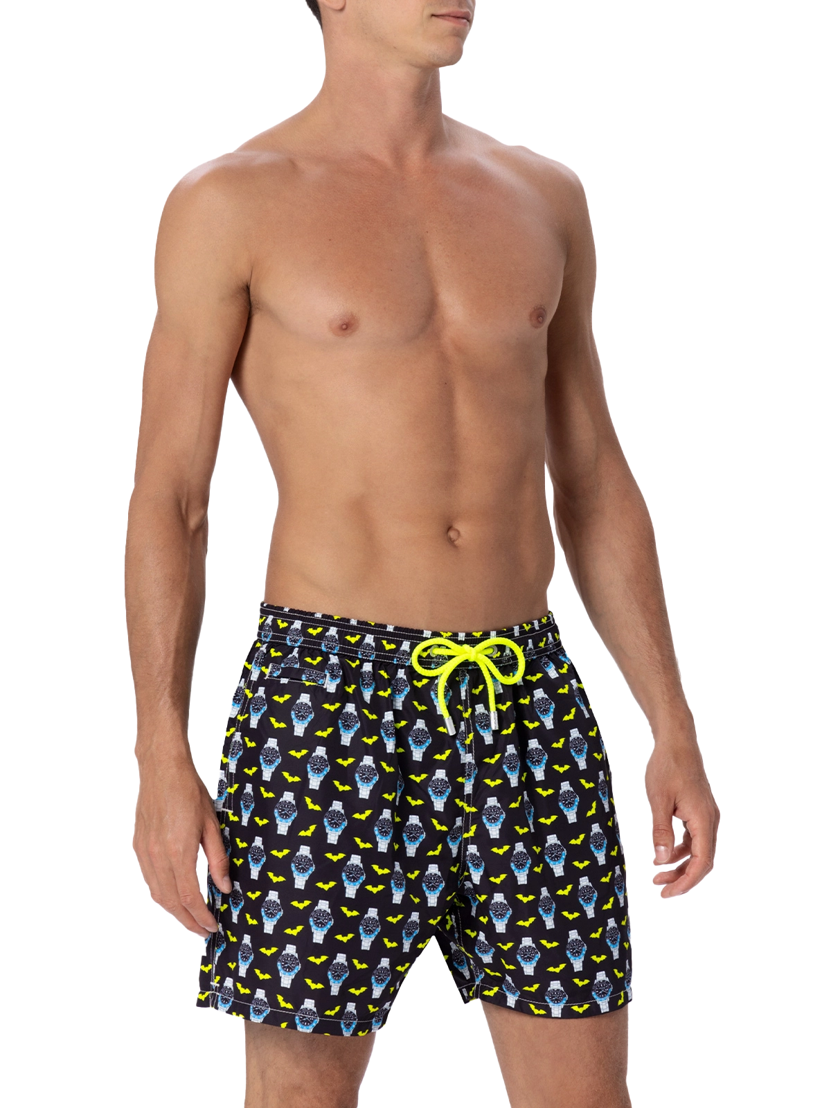 costume-da-bagno-uomo-mc2-saint-barth-lighting-micro-orologi-nero image 3