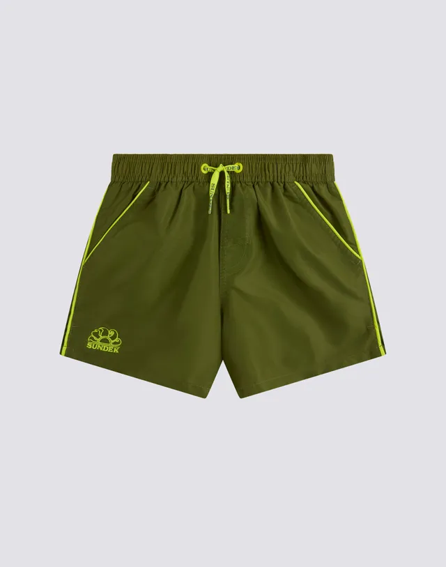 sundek-costume-bambino-corto-iconic-taffet-con-piping-vita-elasticata image 1