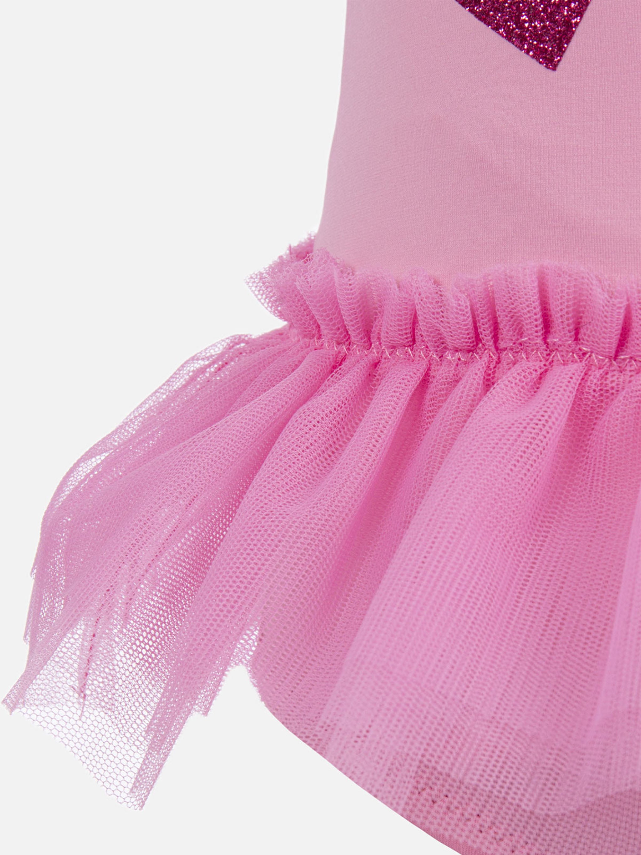 mc2-saint-barth-costume-intero-bambina-dancer-rosa-con-balza-tulle-e-cuori-glitt image 4