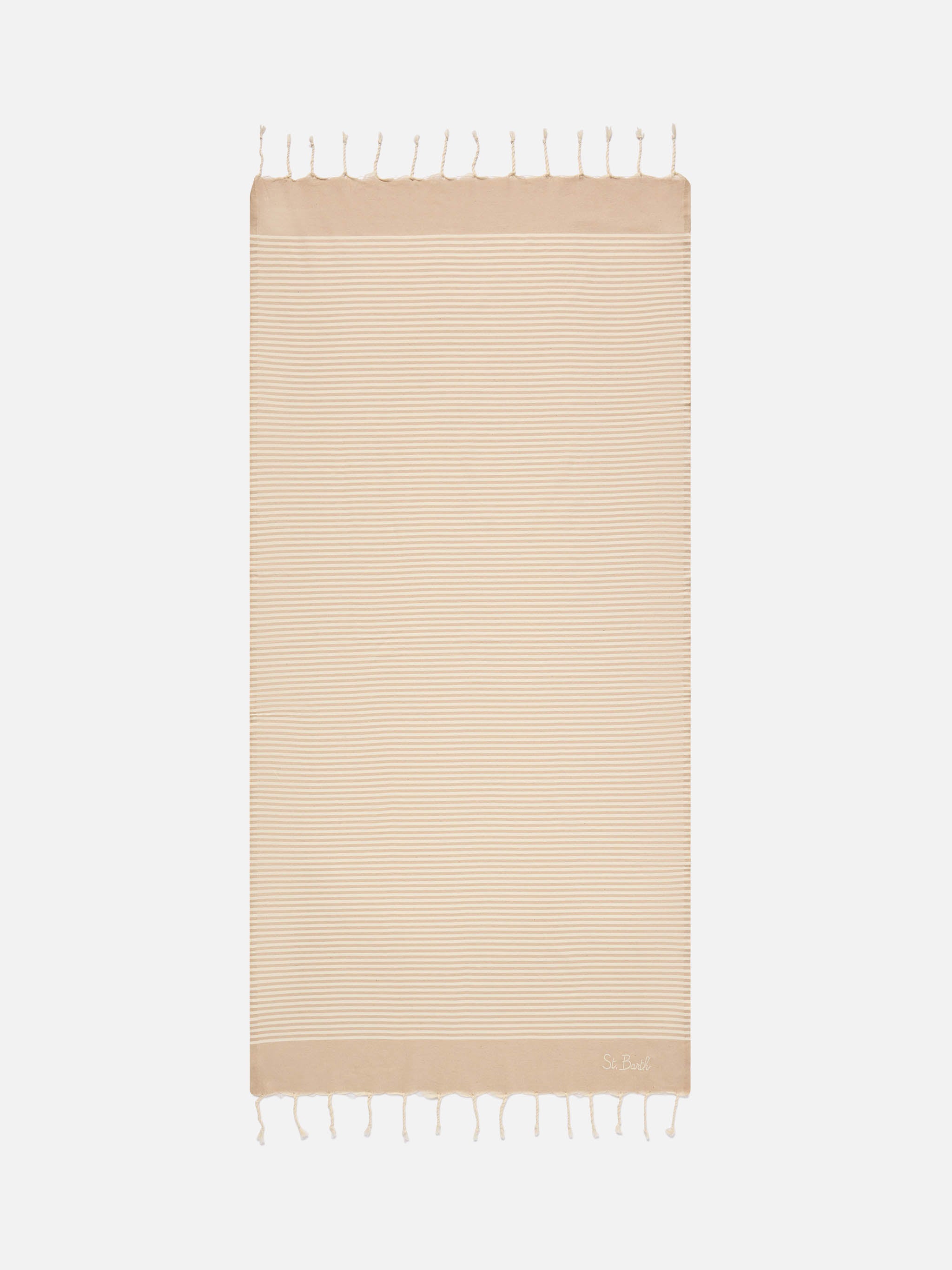 mc2-saint-barth-foutas-telo-mare-righe-beige-bianco-cotone image 1