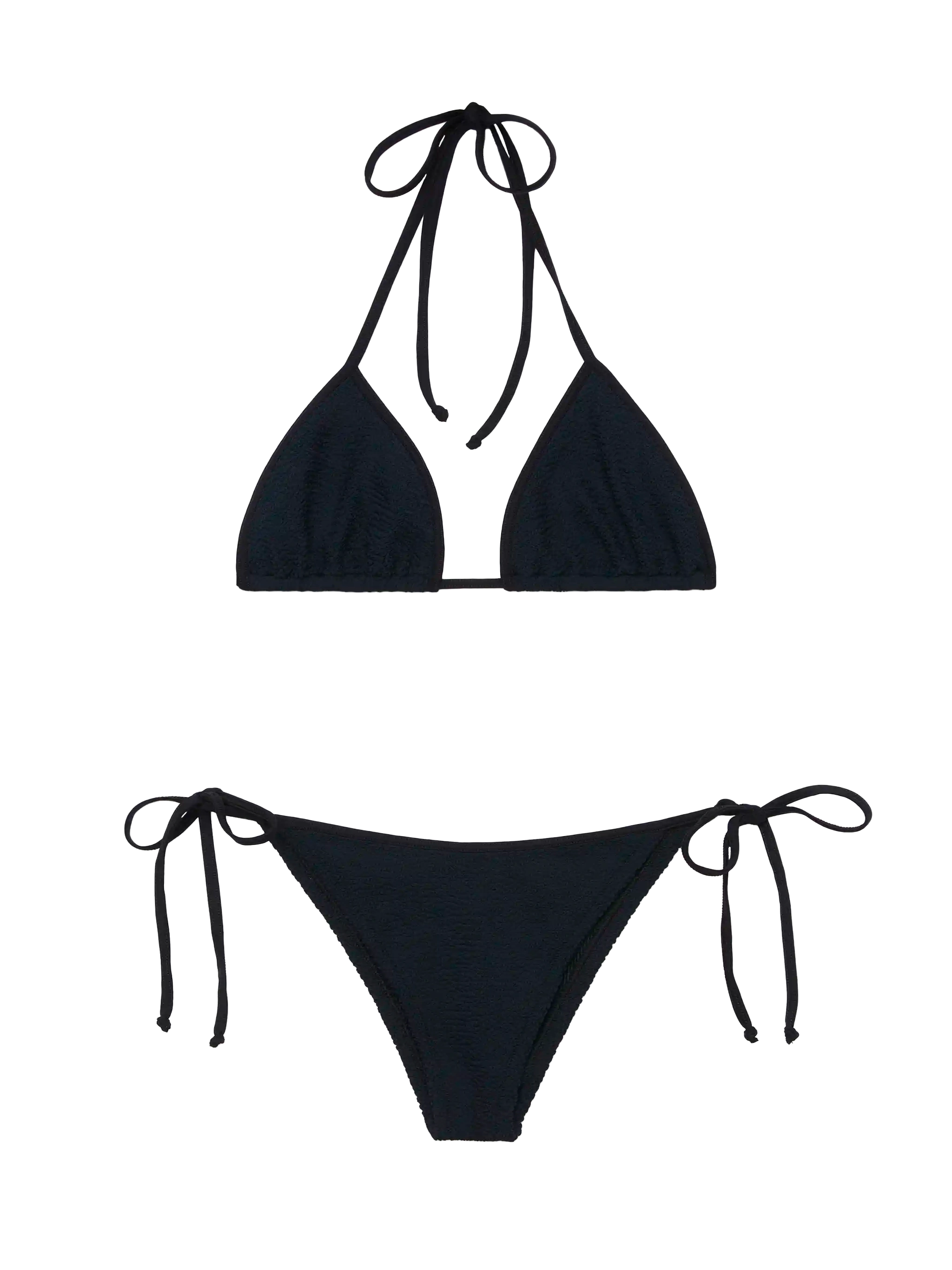 mc2-saint-barth-leah-marielle-bikini-triangolo-crinkle-nero-donna image 1