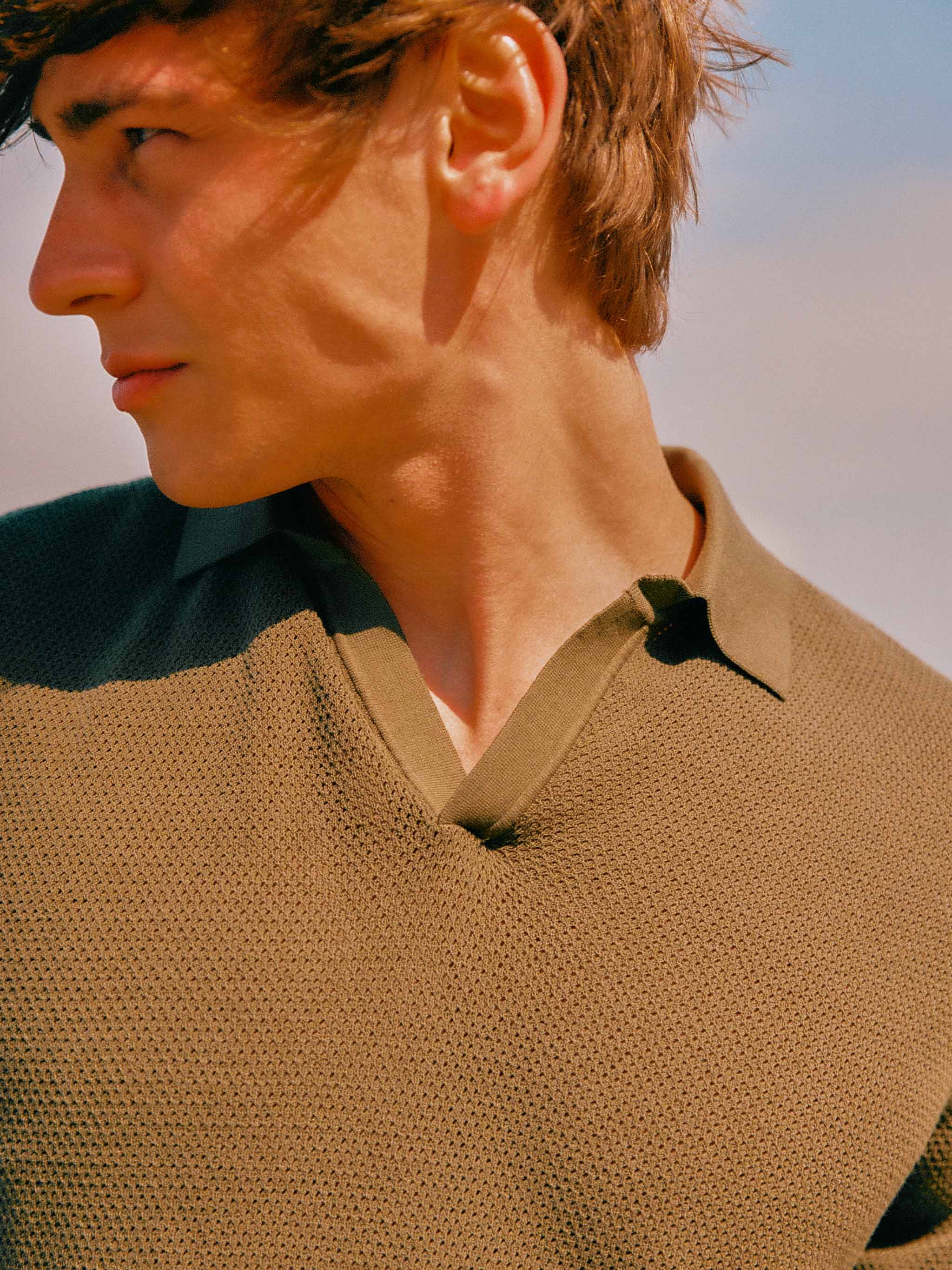 mc2-saint-barth-polo-sloan-mesh-uomo-in-cotone-high-twist-verde-militare image 5