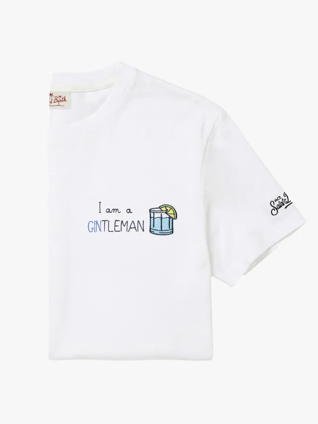 mc2-saint-barth-t-shirt-portofino-ricamo-i-am-a-gintleman-cotone-bianco-vestibil image 1
