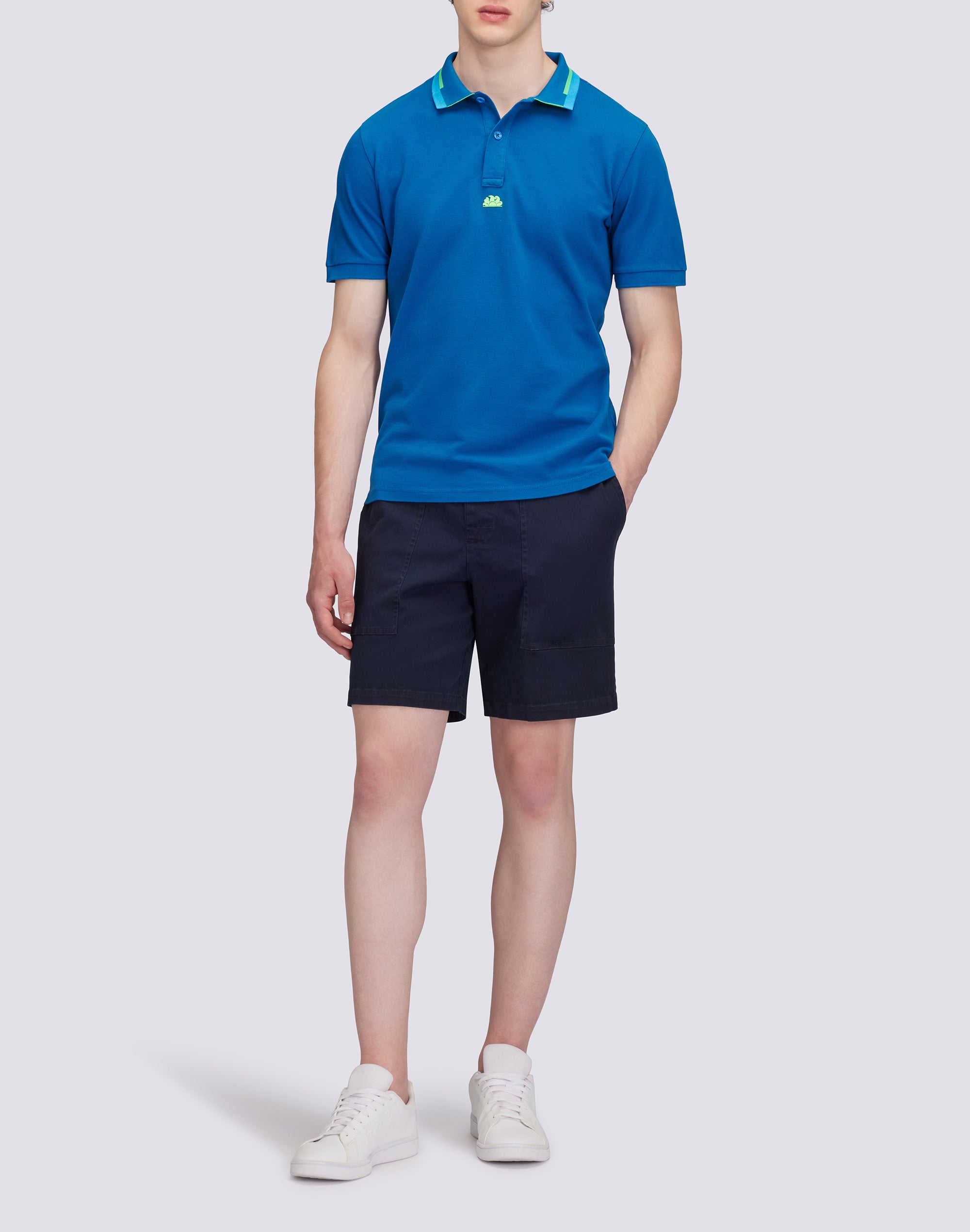 sundek-polo-uomo-in-cotone-piquet-combinato image 3