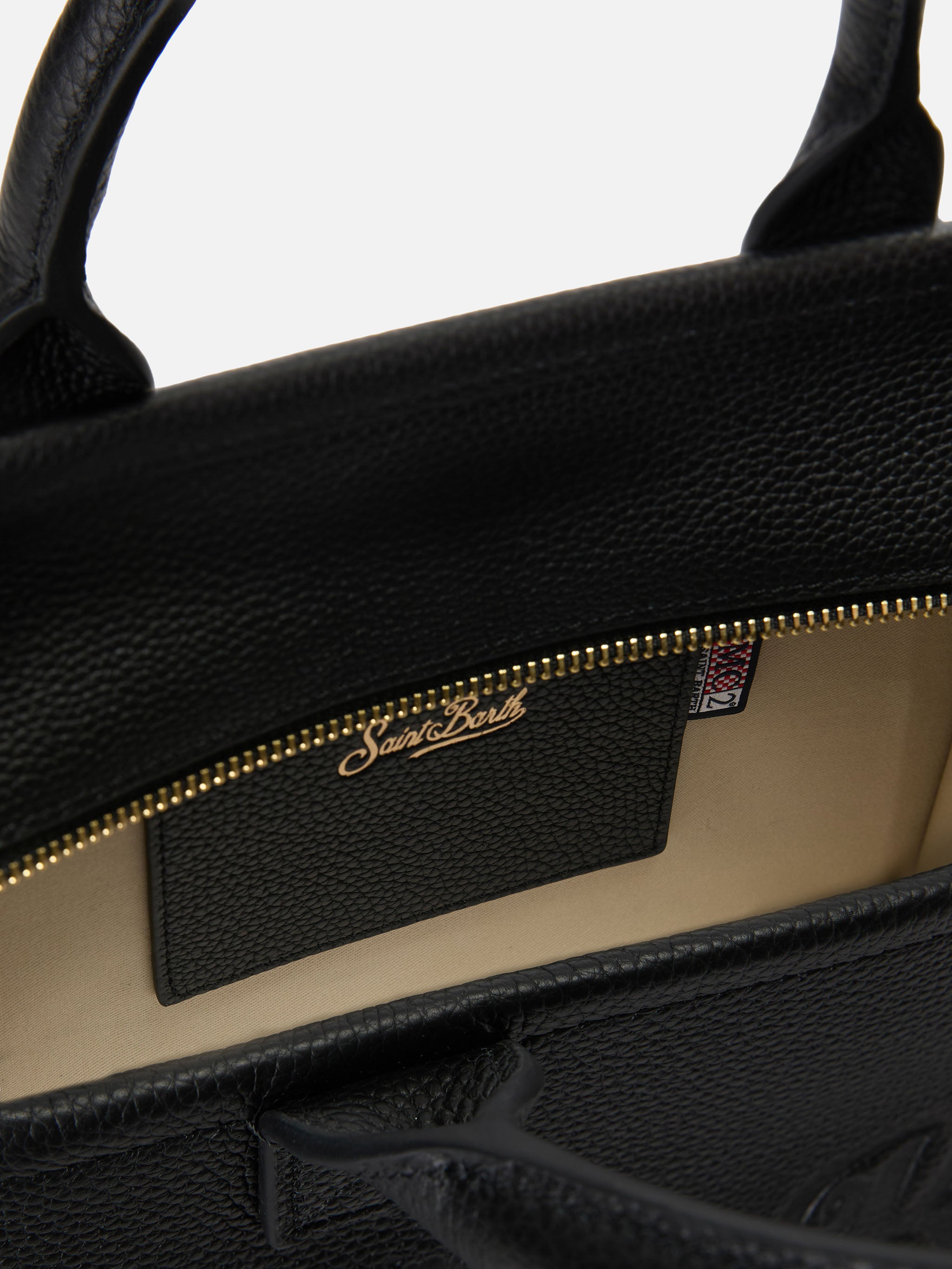 mc2-saint-barth-borsa-vanity-medium-in-pelle-martellata-nera image 4