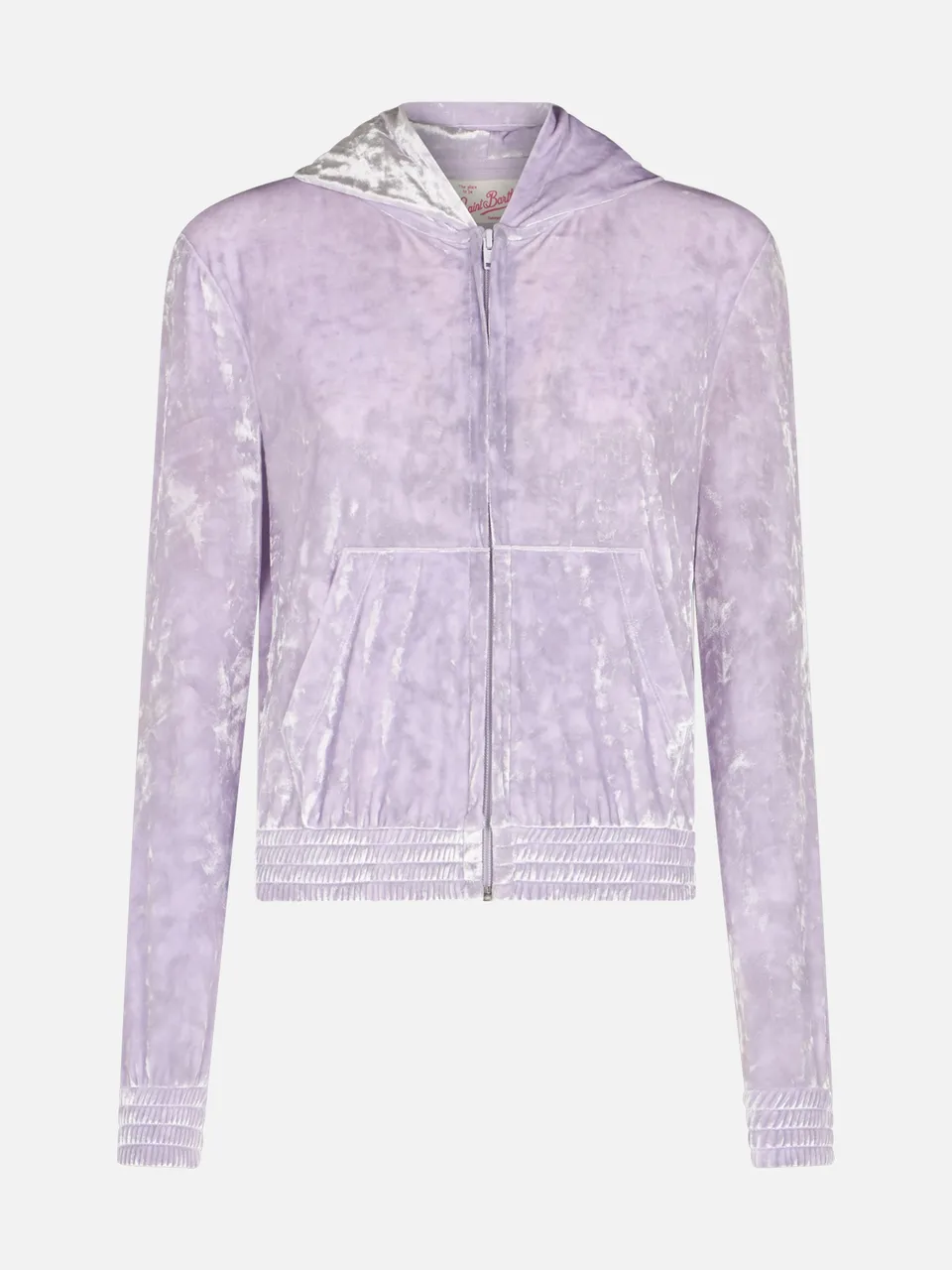 mc2-saint-barth-felpa-jasmine-donna-lilla-in-ciniglia-con-zip image 1