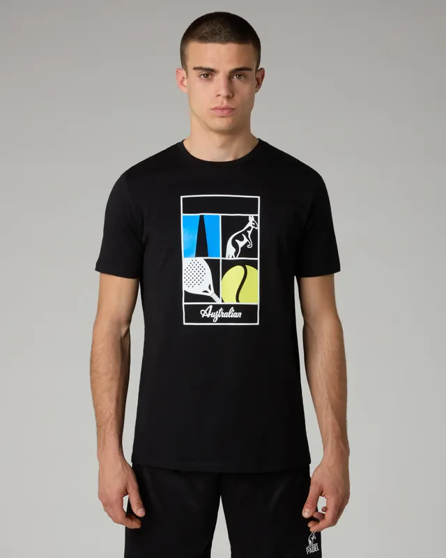australian-meridiana-t-shirt-cotone-nera image 1