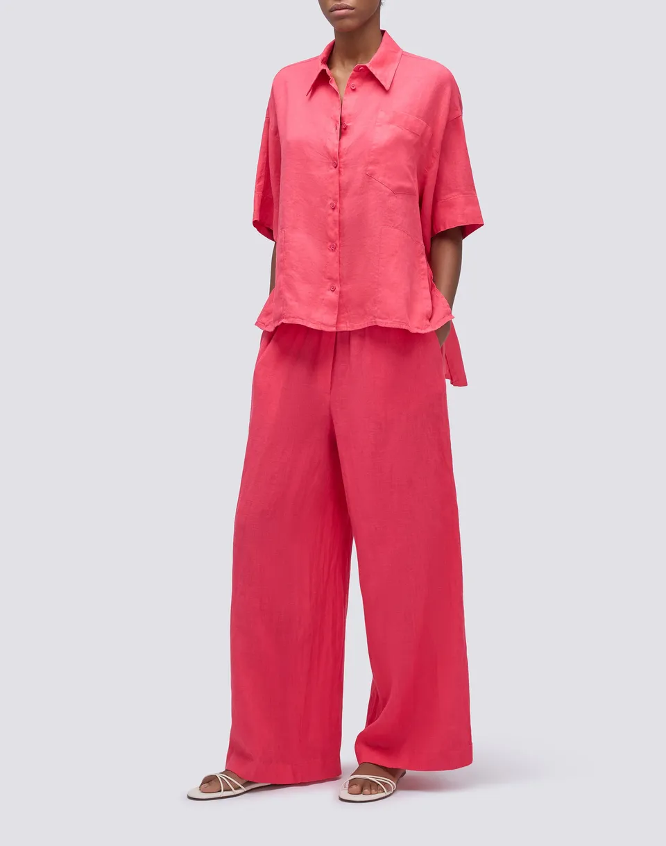 sundek-camicia-donna-in-lino-tinto-capo-relaxed image 1