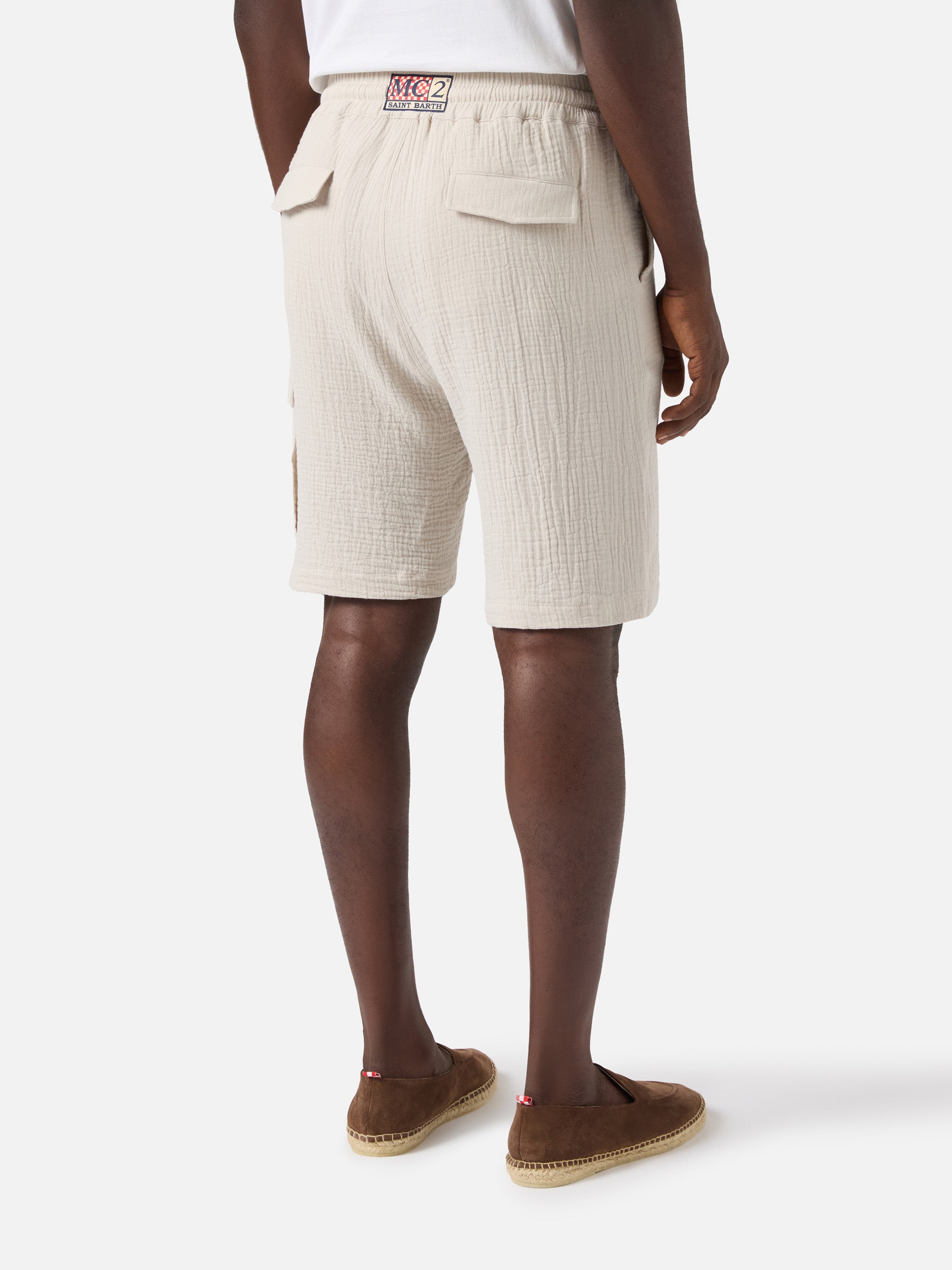 mc2-saint-barth-bermuda-marseille-in-garza-di-puro-cotone-soft-beige-per-uomo image 3