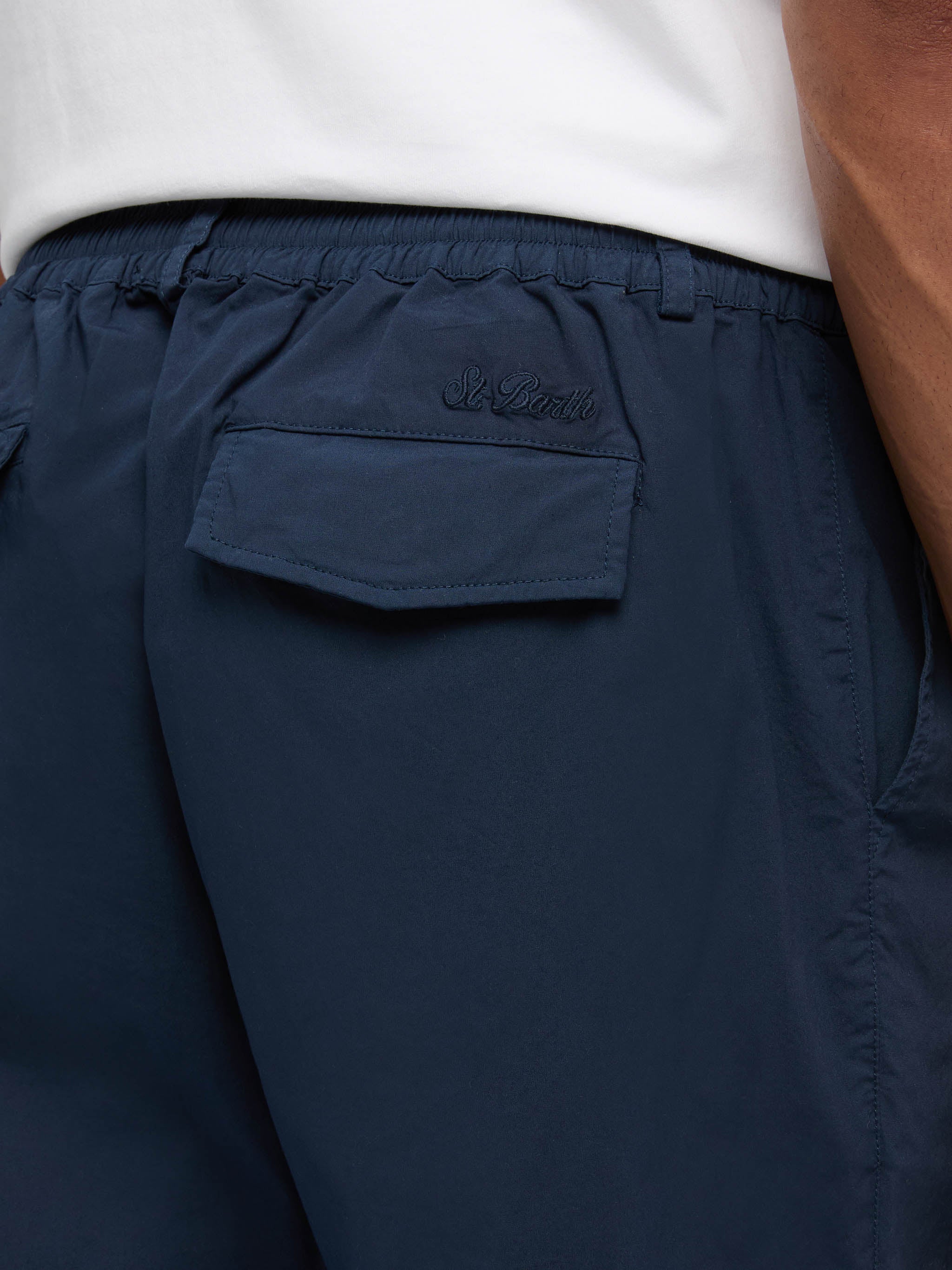 pantaloni-calais-mc2-saint-barth-in-lino-blu-marino-con-coulisse-e-vestibilit-ri image 3