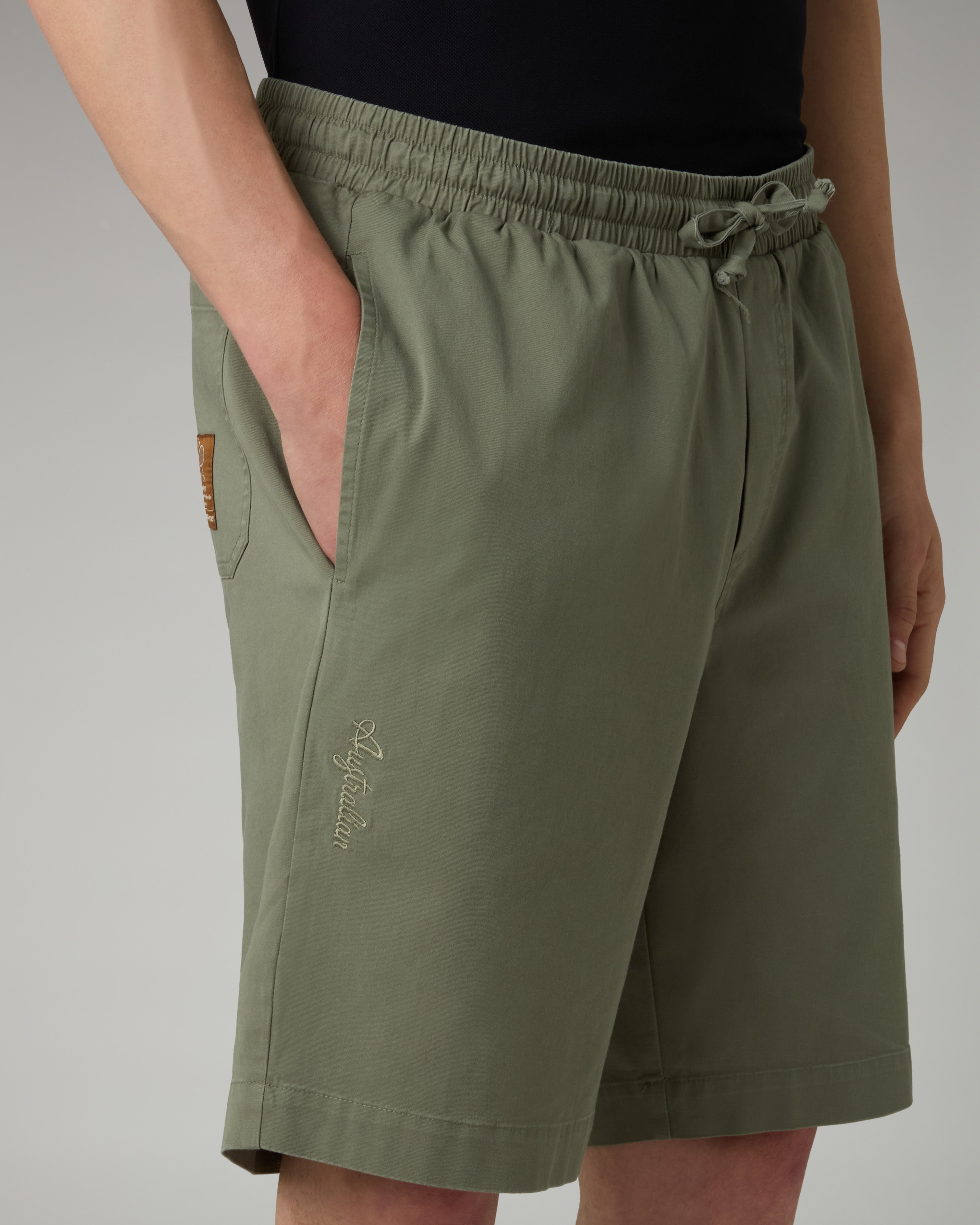 australian-doric-twill-short-bermuda-cotone-con-coulisse image 4