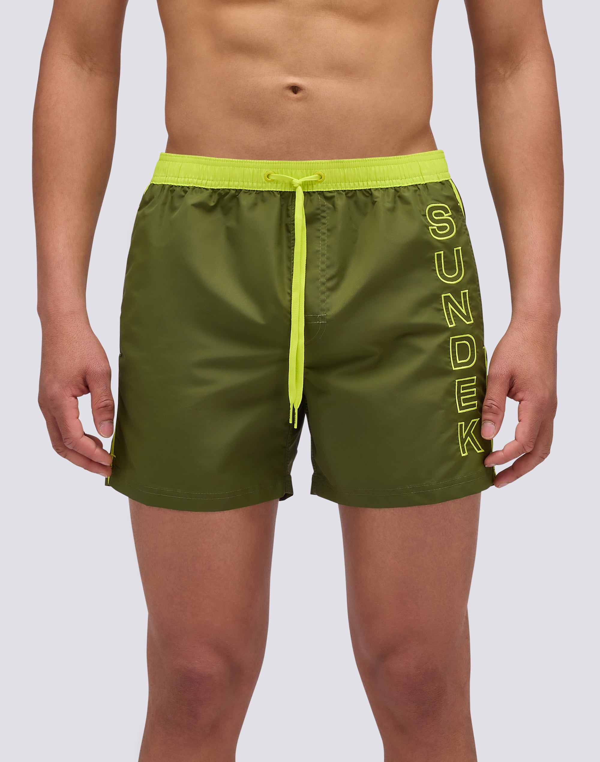 sundek-costume-uomo-corto-iconic-taffeta-piping-contrasto-m732bdta100 image 1