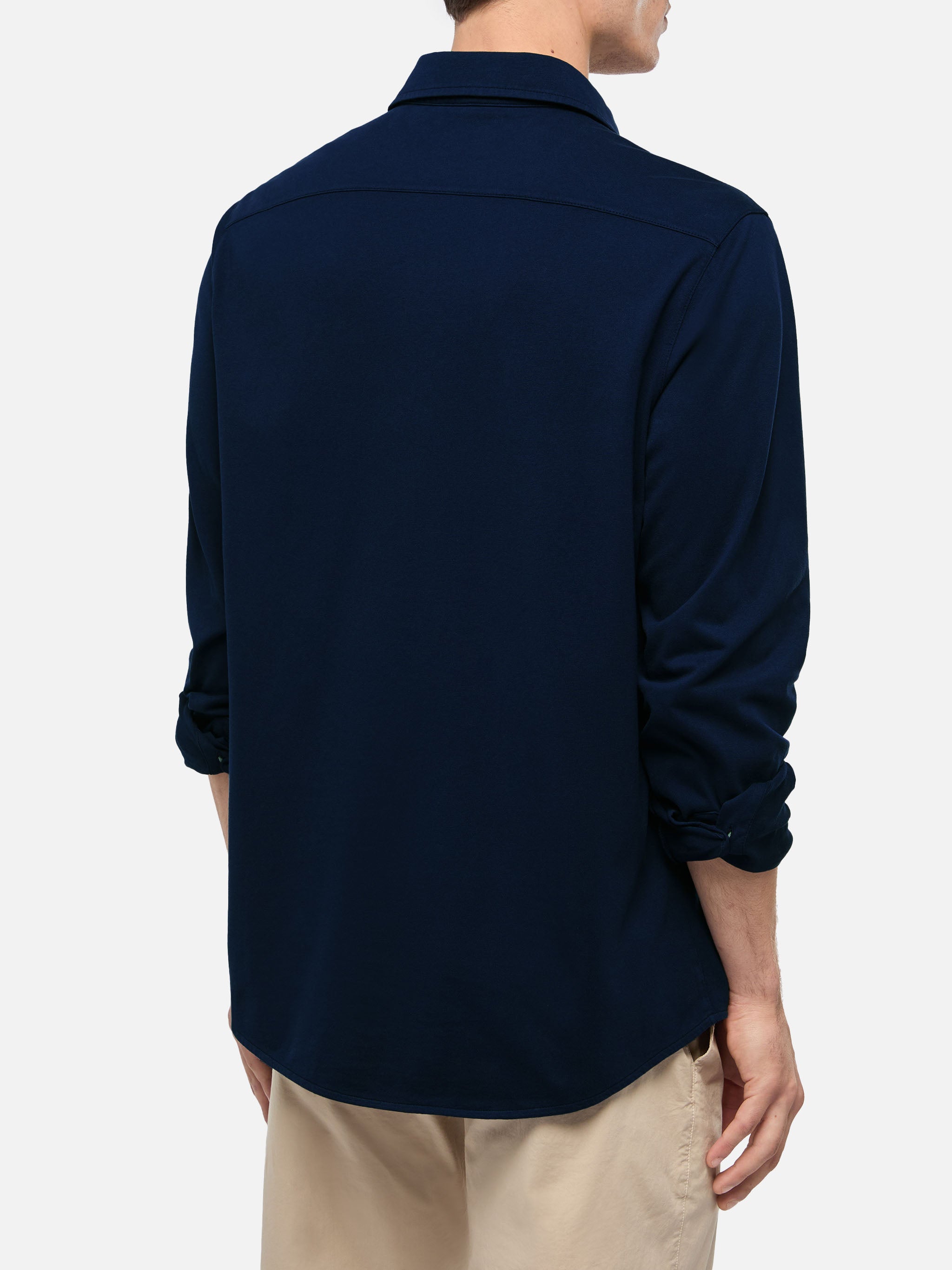 mc2-saint-barth-amalfi-camicia-uomo-in-jersey-blu-navy image 3