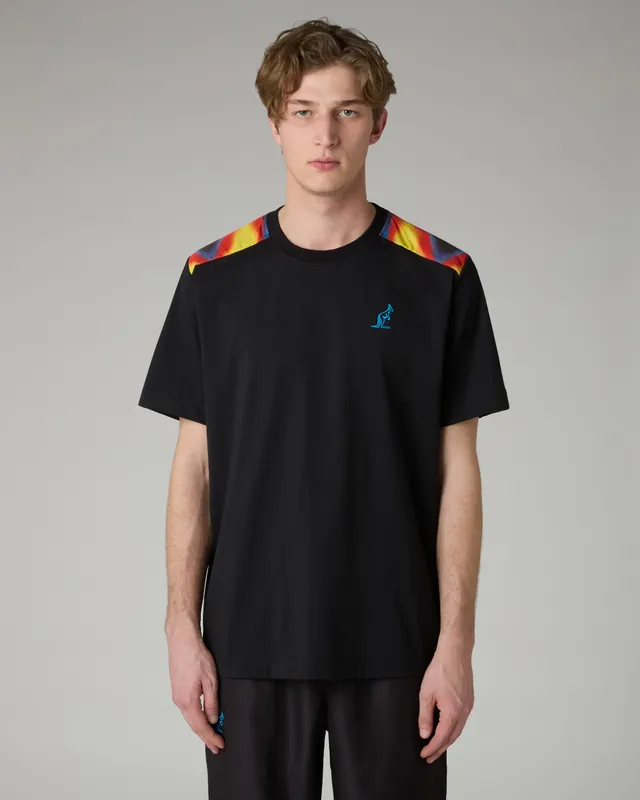australian-fuel-t-shirt-cotone-nero-con-inserti-tecnici image 1