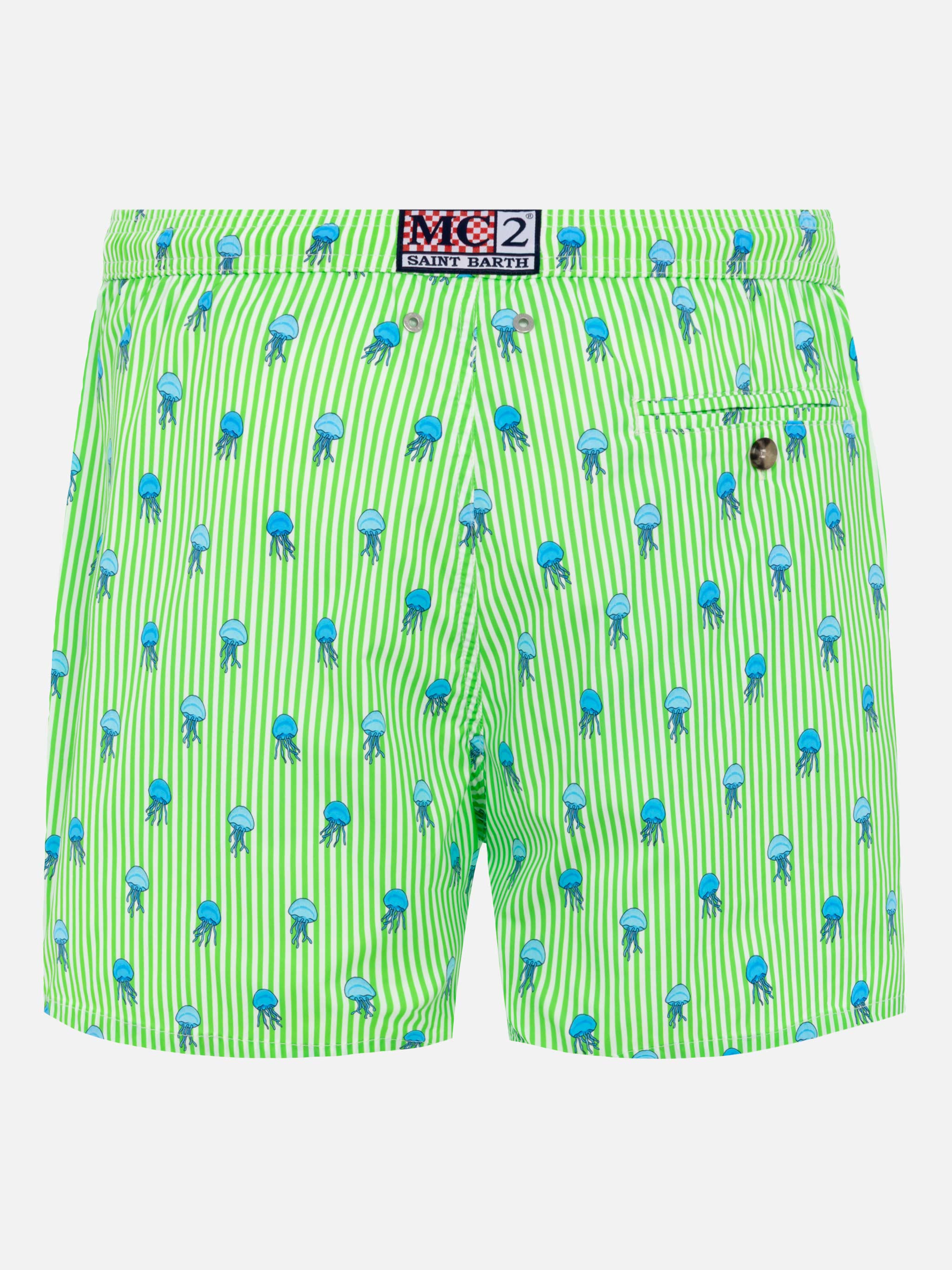 mc2-saint-barth-comfort-light-costume-mare-uomo-verde-fluo-stampa-meduse image 2