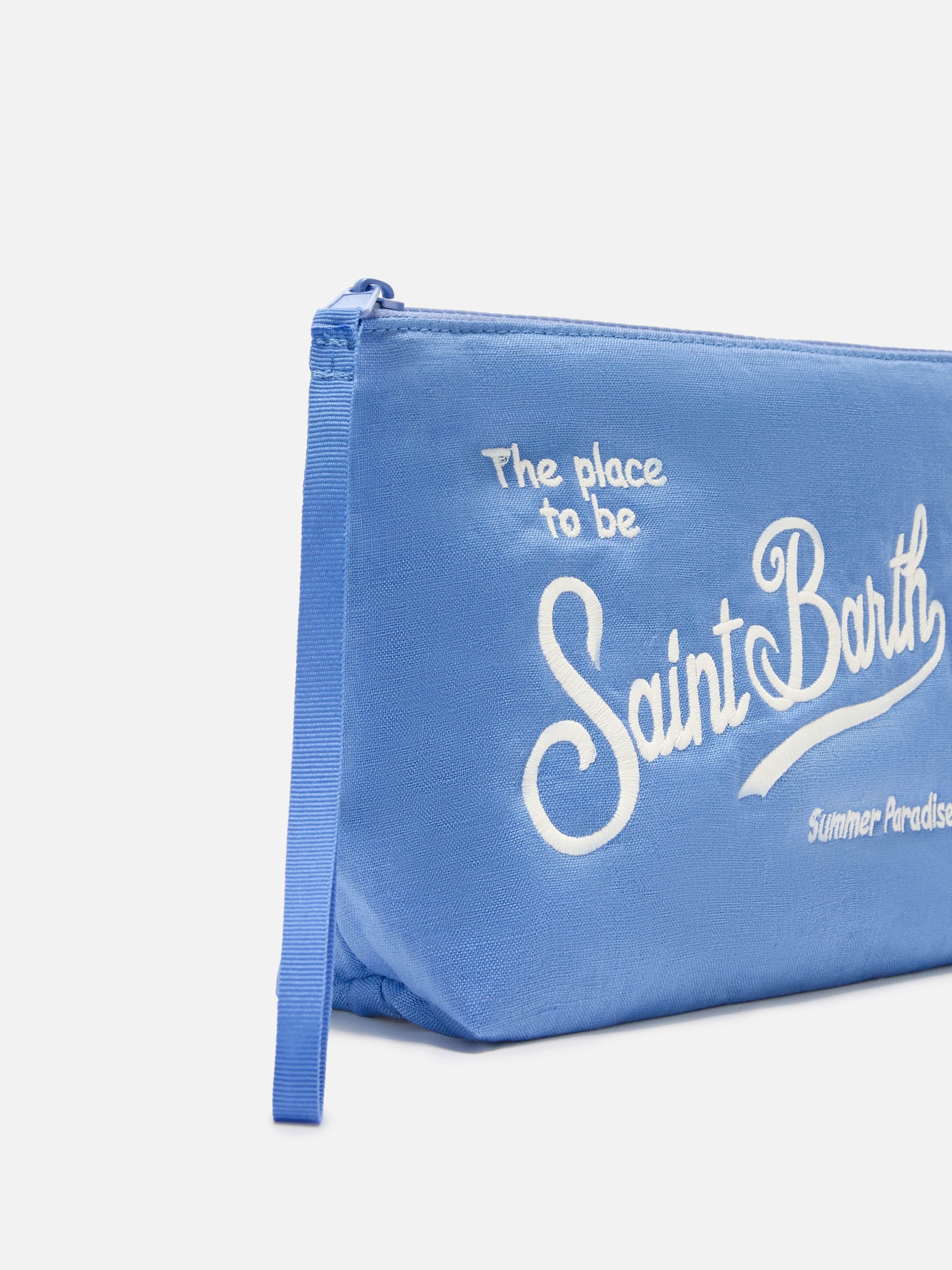 pochette-mc2-saint-barth-aline-in-lino-azzurra-tinta-unita image 2
