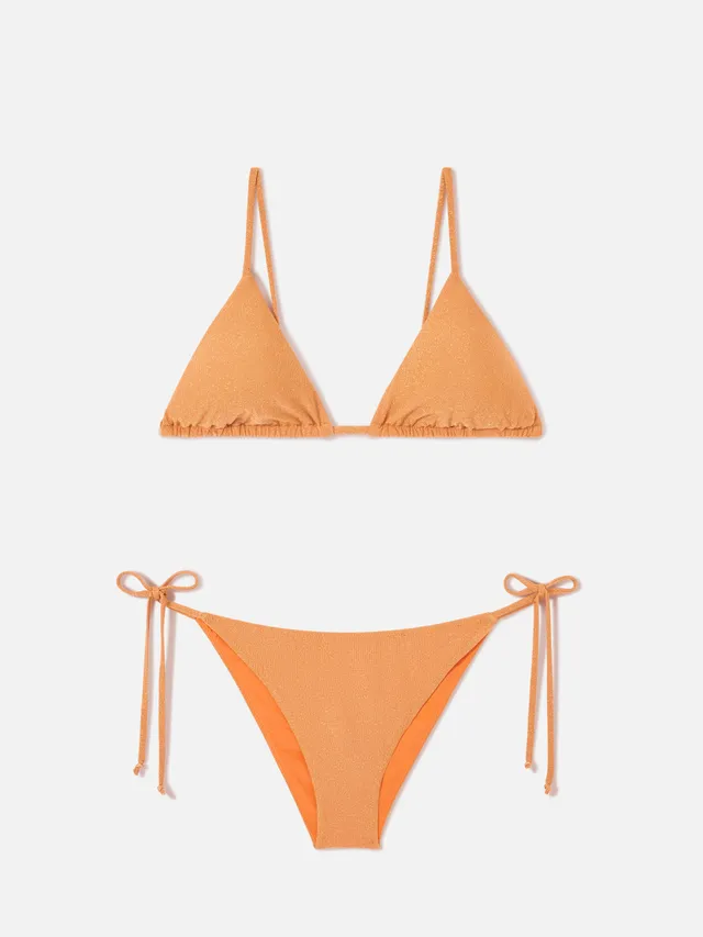 mc2-saint-barth-bikini-janet-virgo-triangolo-lurex-arancione image 1
