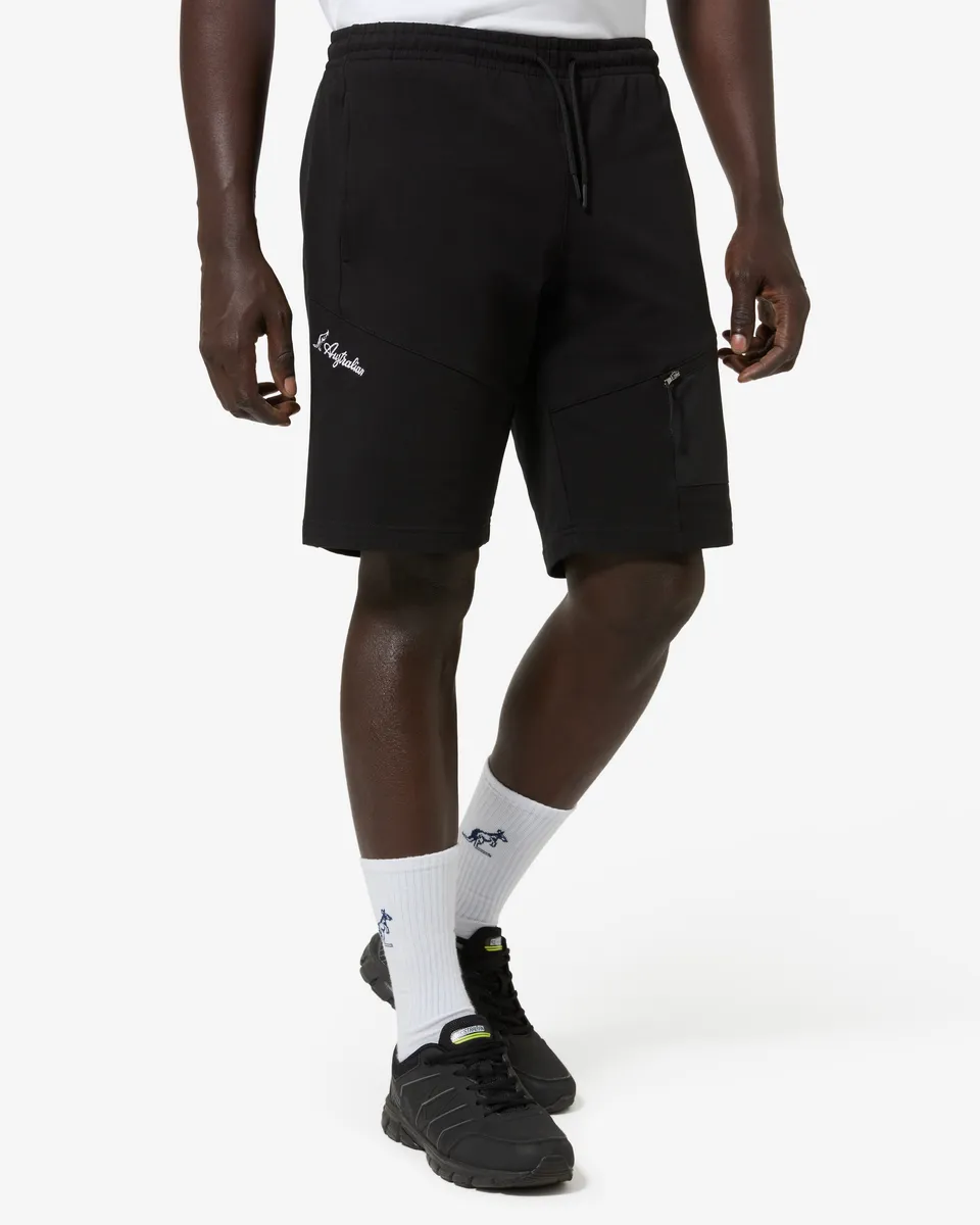 australian-gen-vinyl-short-short-in-felpa-elasticizzata-nero image 1