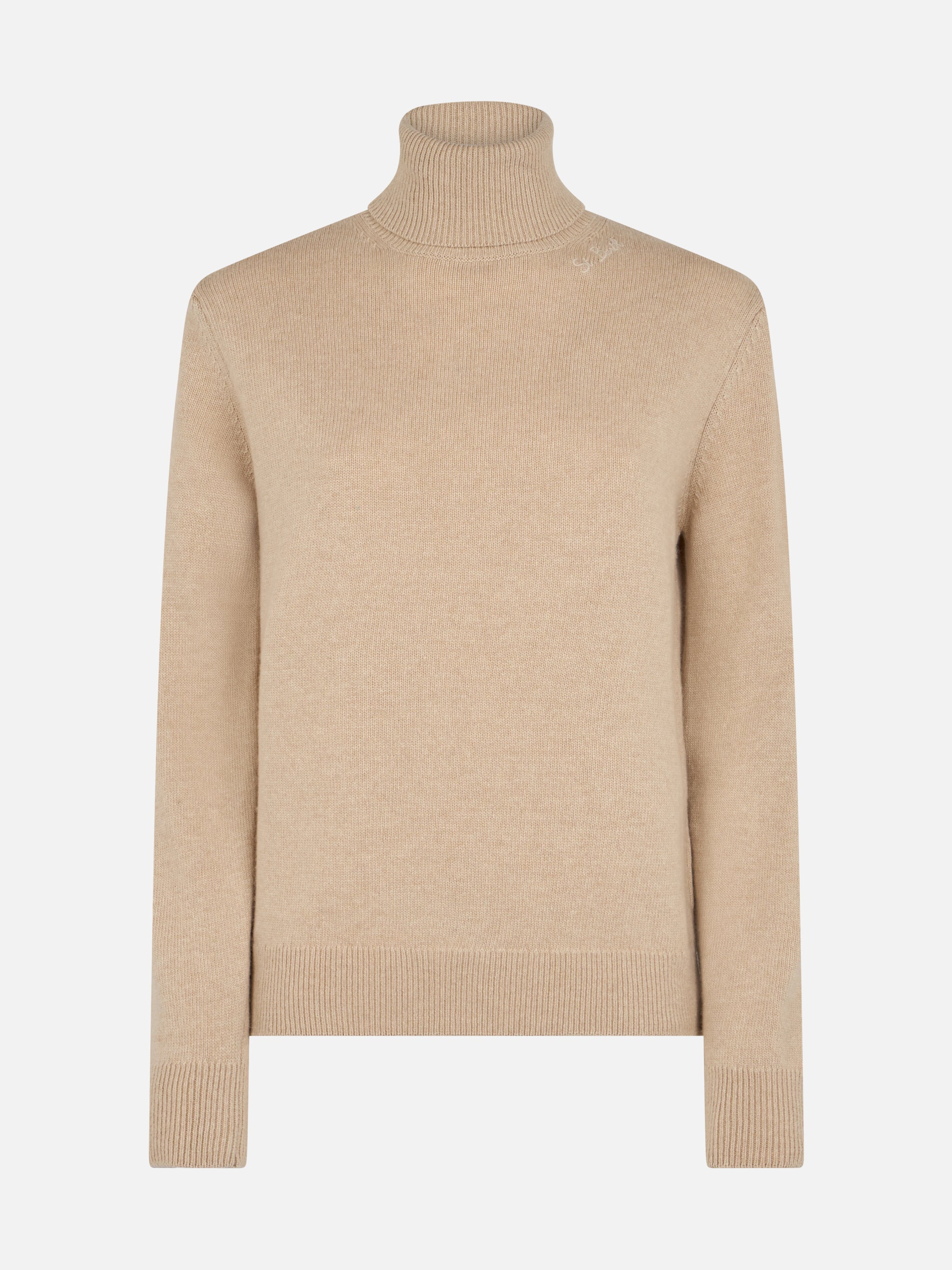 mc2-saint-barth-dolcevita-moody-donna-beige-in-misto-cashmere image 4