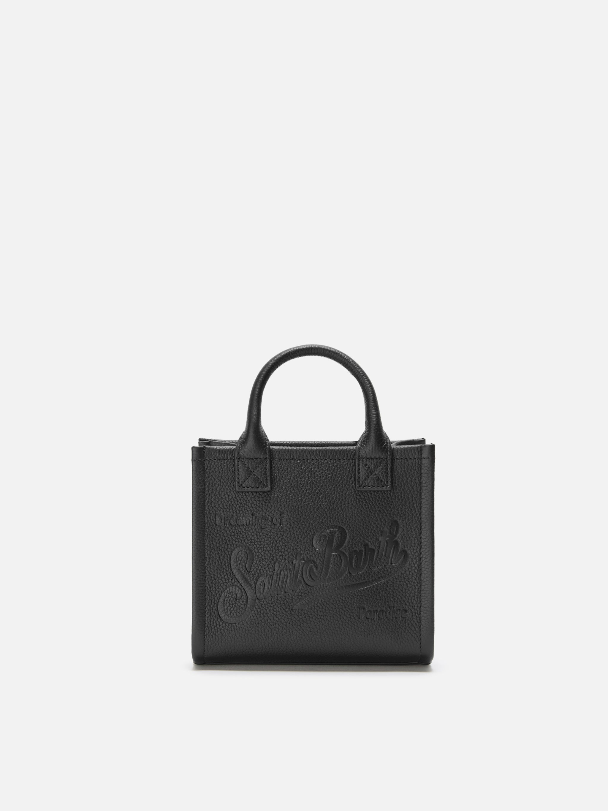 mc2-saint-barth-borsa-vanity-bag-mini-in-pelle-martellata-nera image 1