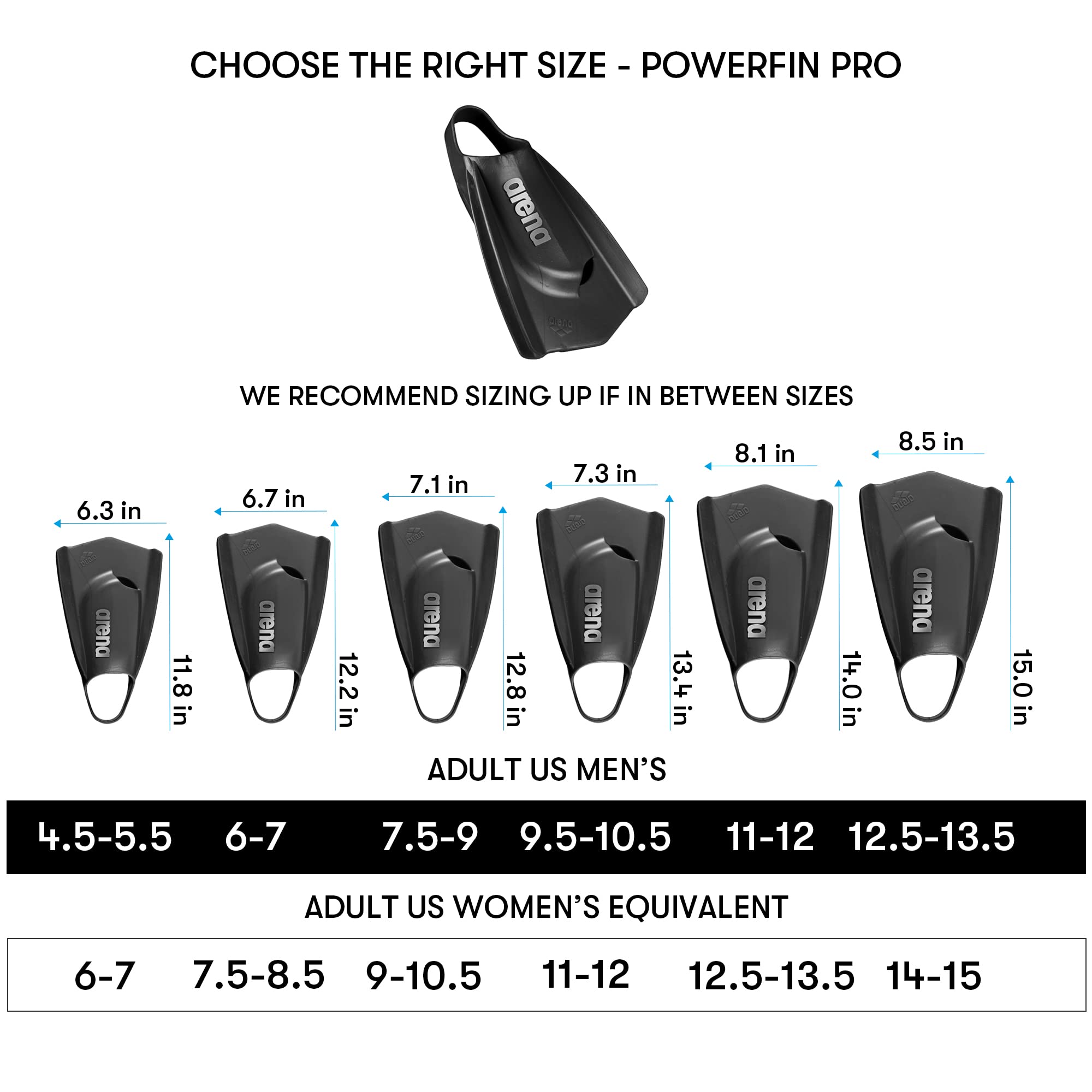 arena-powerfin-pro-pinne-corte-allenamento-unisex-adulto image 5