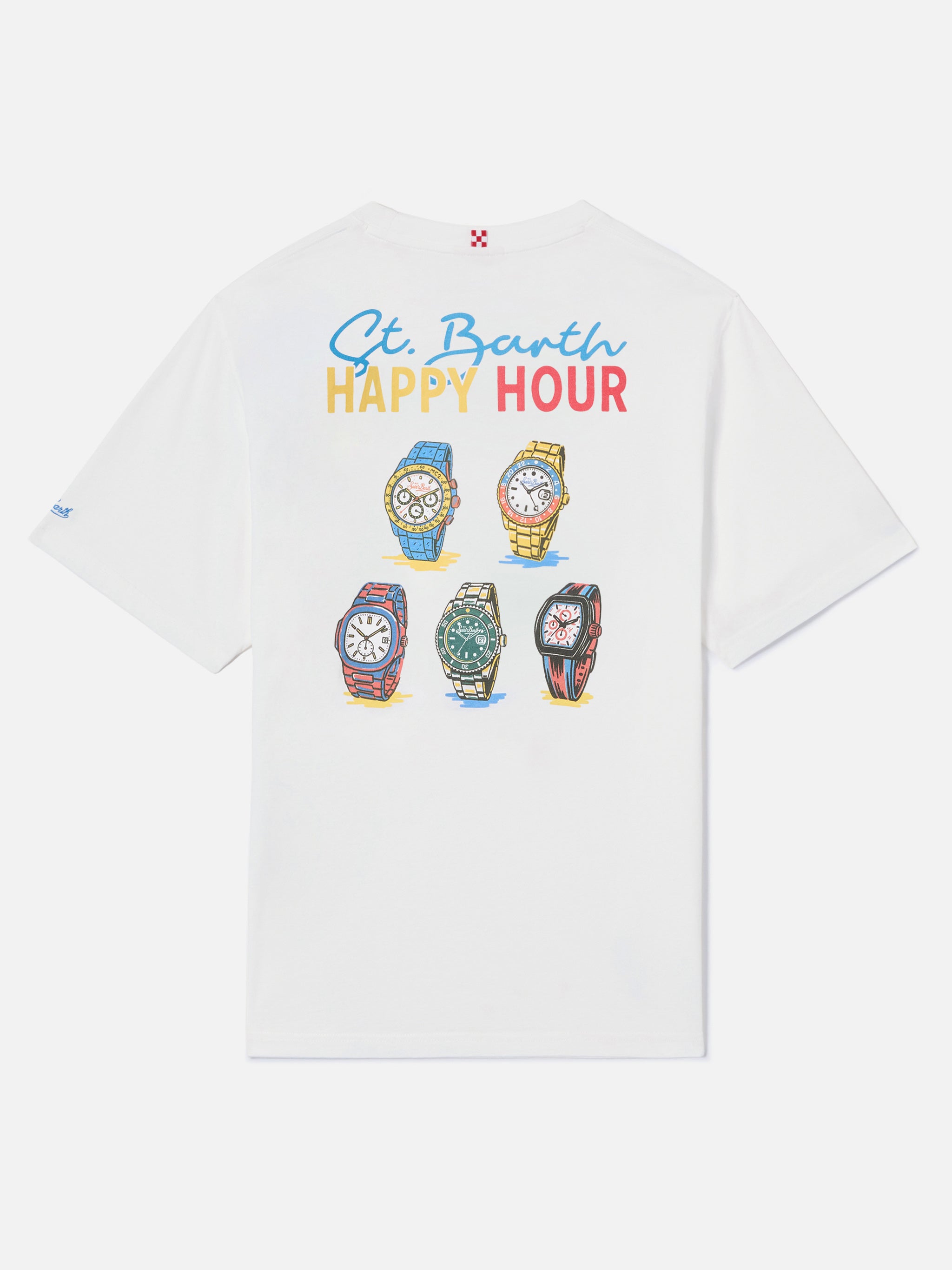 t-shirt-mc2-saint-barth-delmar-con-stampa-st-barth-happy-hour-e-maxi-grafica-sul image 1
