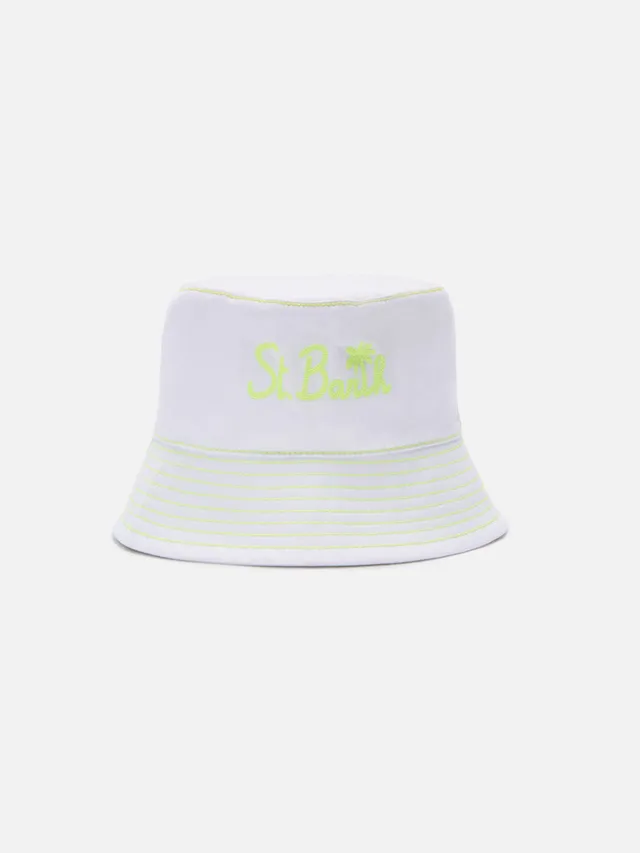mc2-saint-barth-patmos-cappello-pescatore-cotone-bianco-ricamo-st-barth image 1