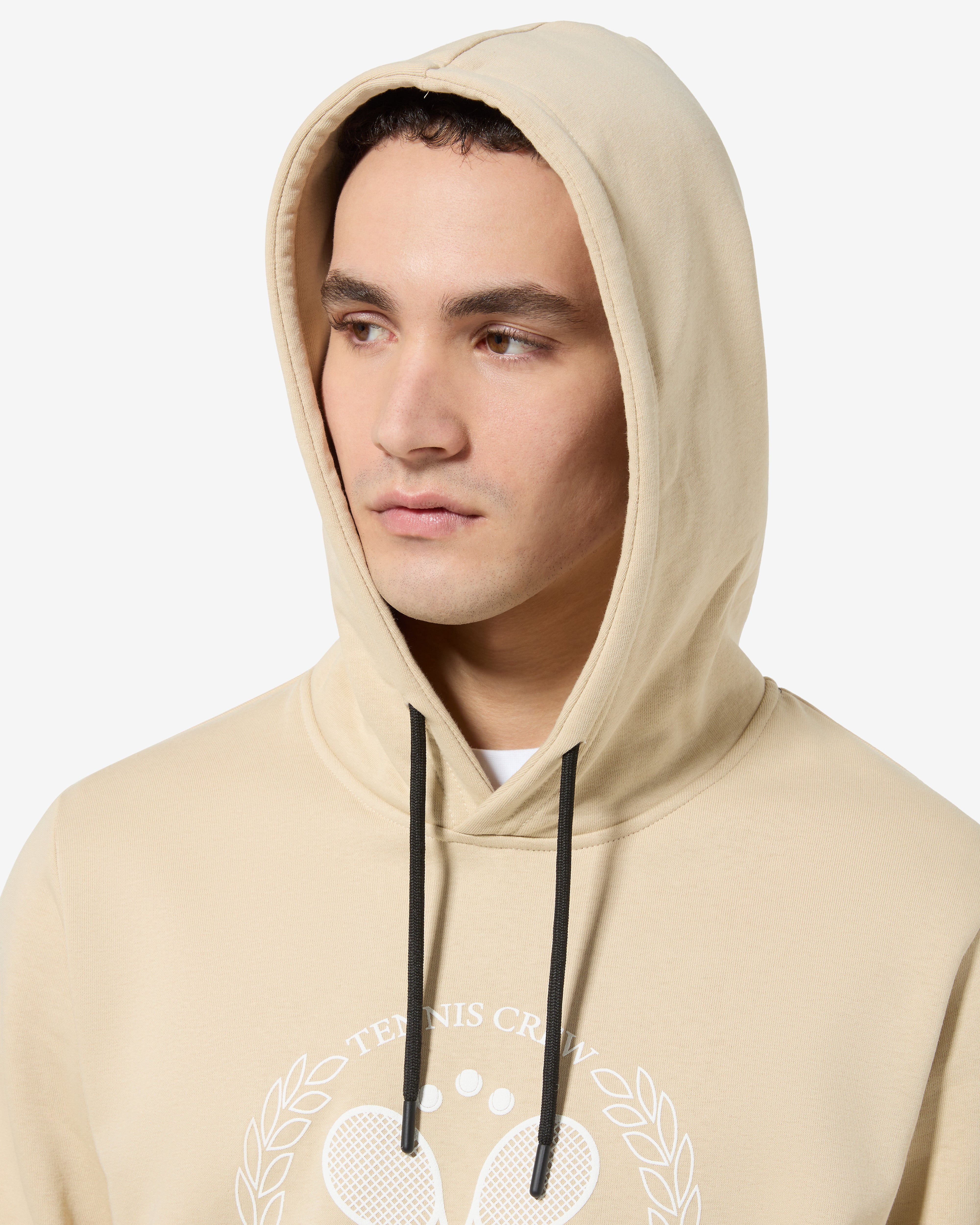 australian-tennis-crew-hoodie-felpa-cappuccio-sabbia image 4