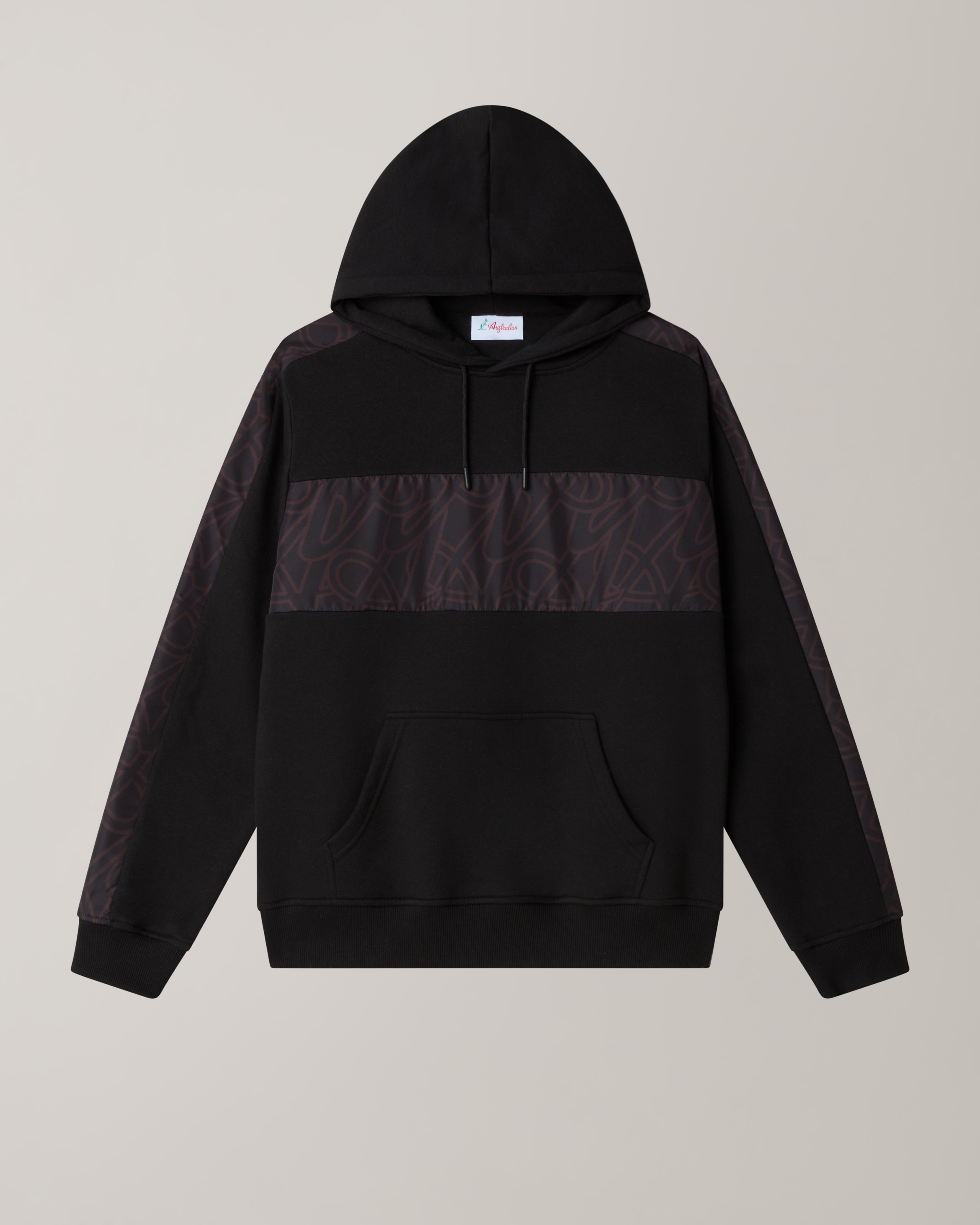 australian-iconissima-hoodie-felpa-nera-con-inserto-smash image 7