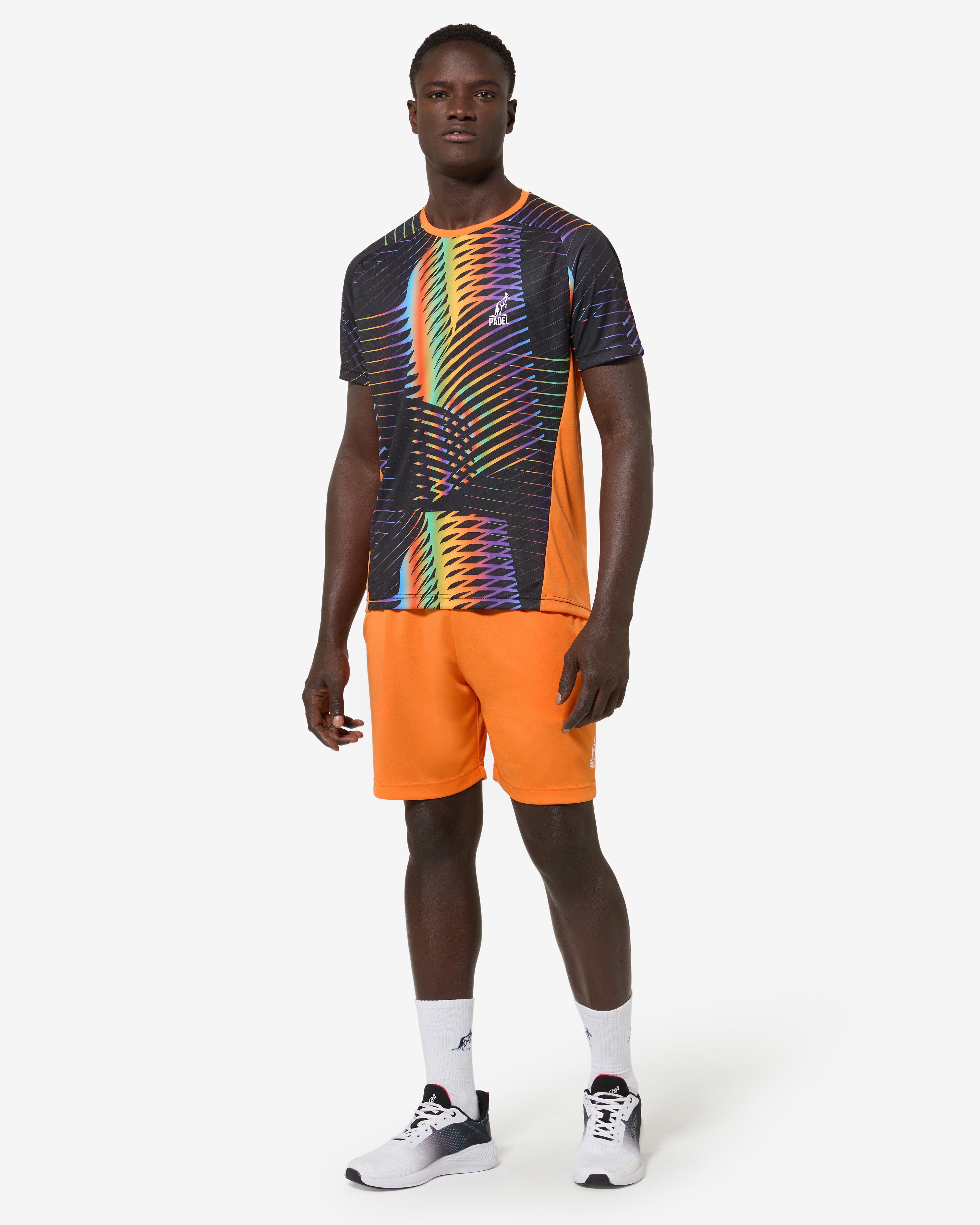 australian-basic-padel-short-ace-arancio-acceso image 2