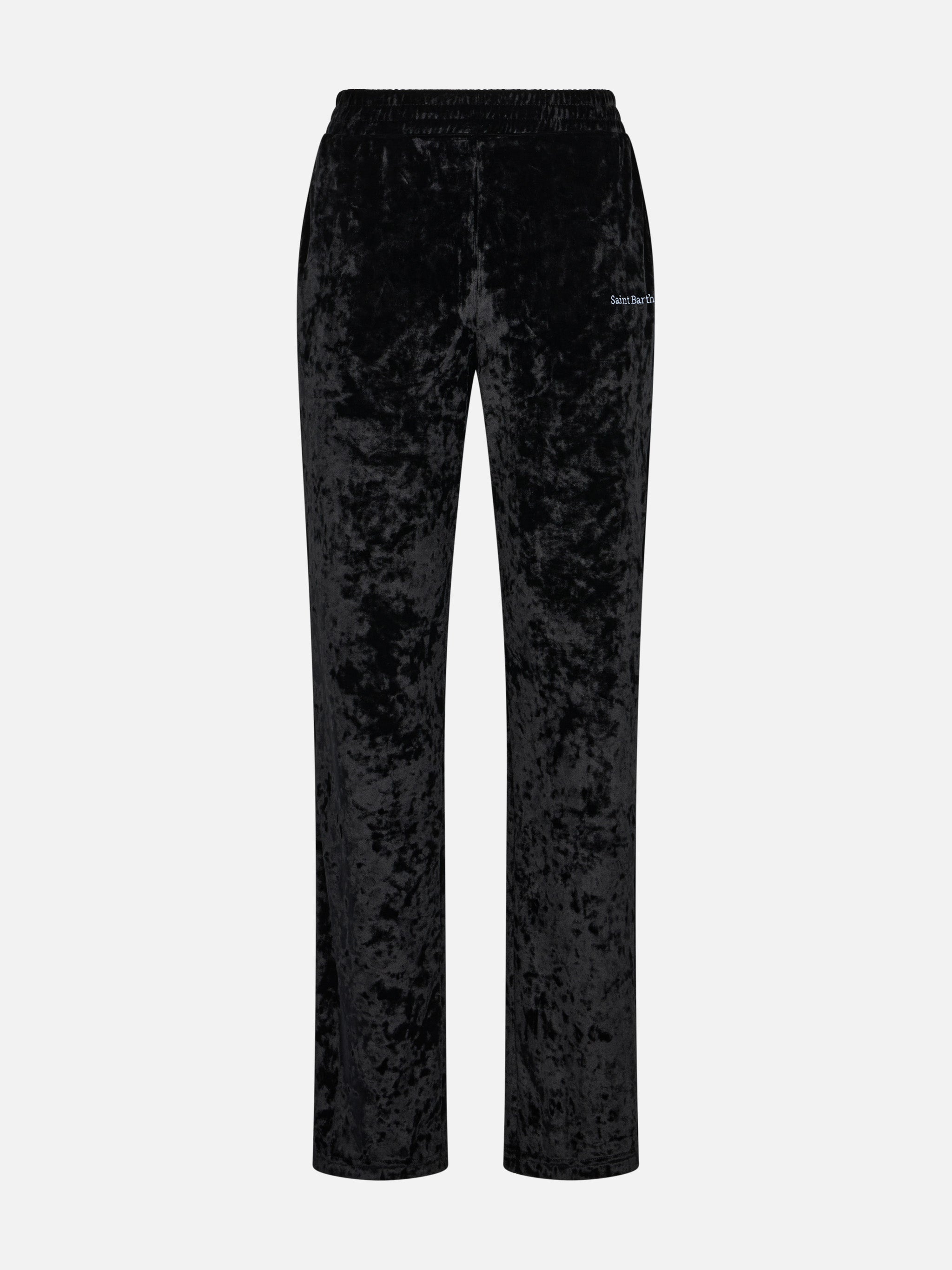 mc2-saint-barth-yvonne-pantaloni-in-ciniglia-nera-linea-jogger image 4