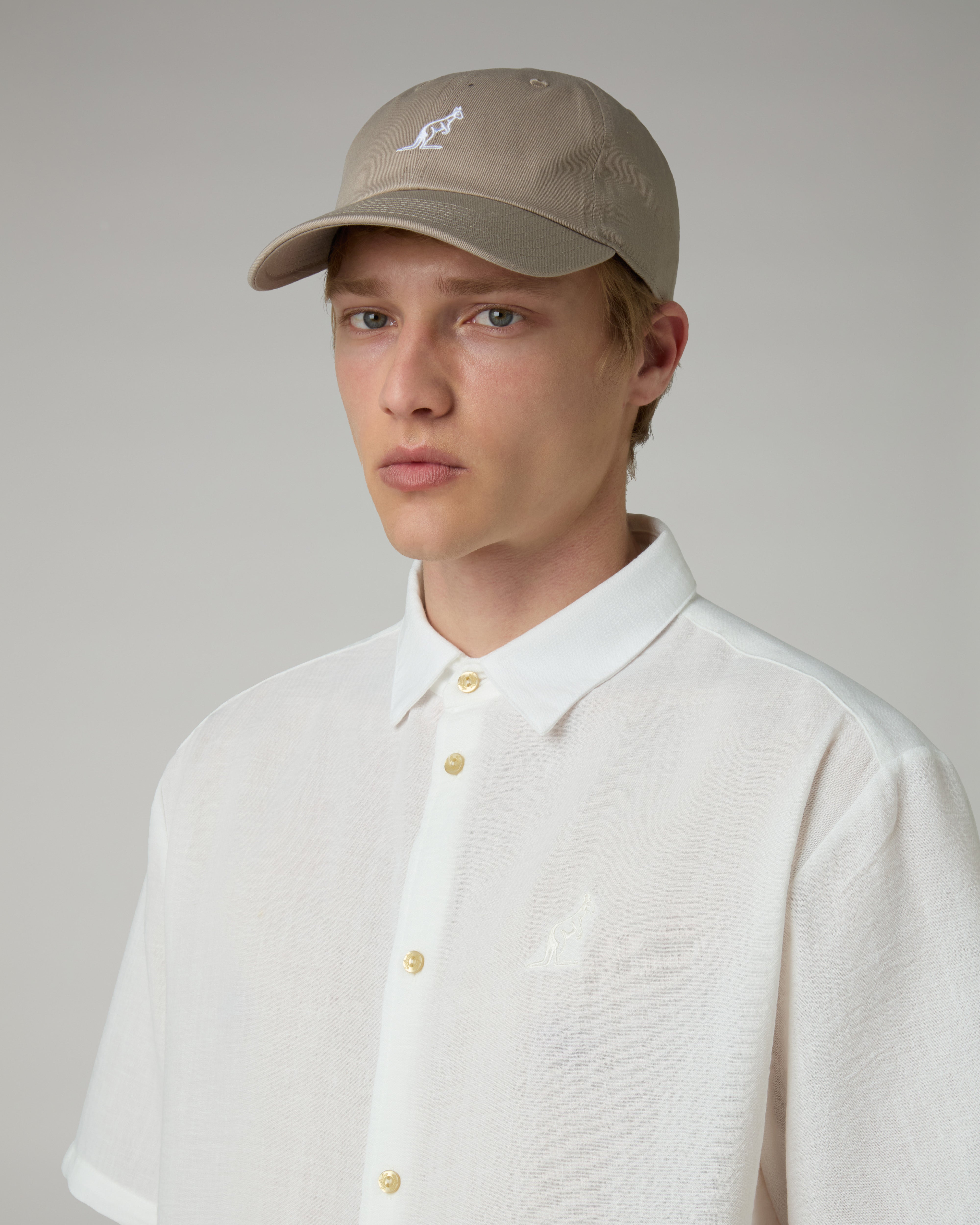 australian-doric-shirt-camicia-canvas-latte-manica-corta image 4