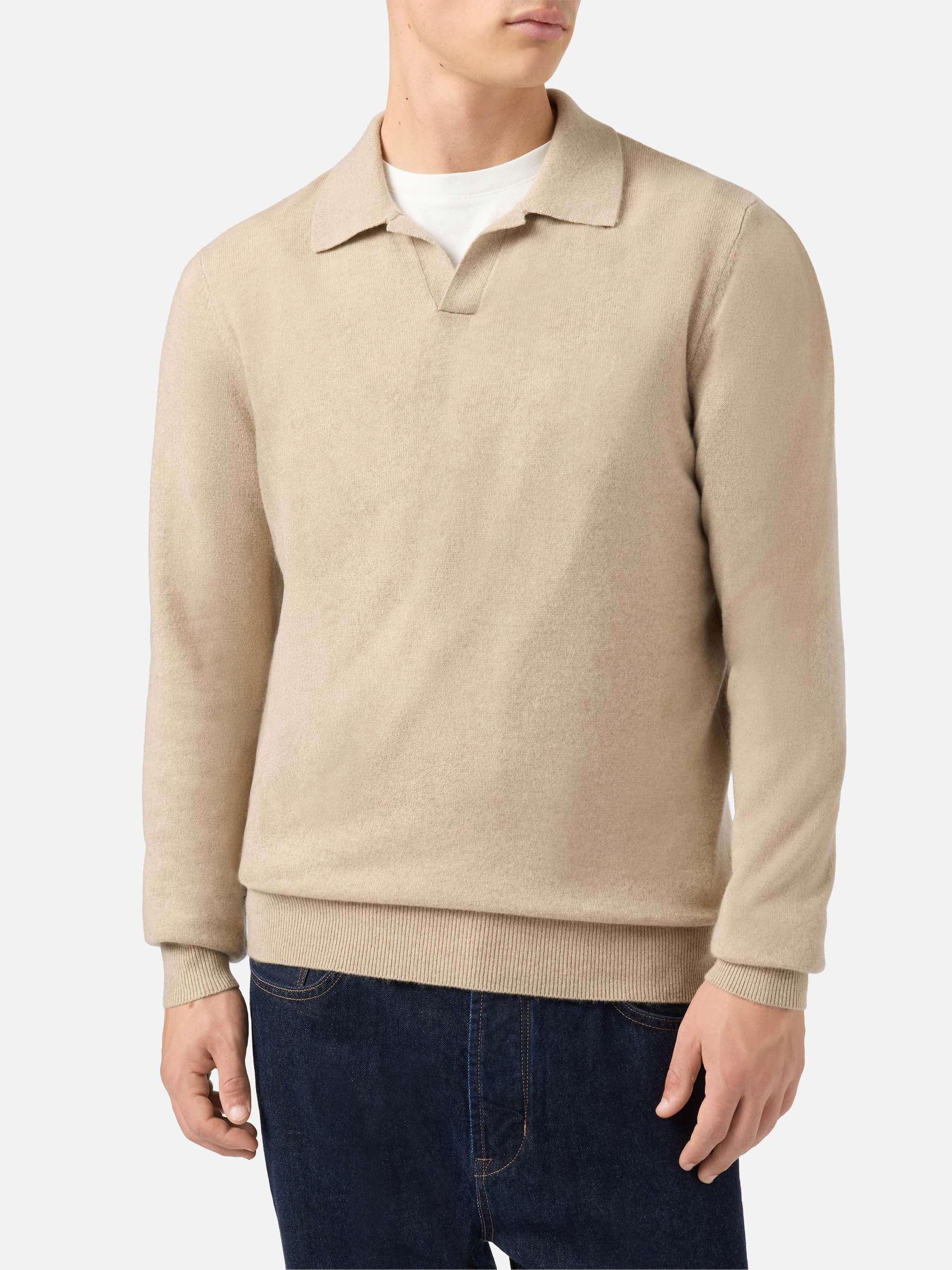 mc2-saint-barth-polo-covent-uomo-in-cashmere-beige image 1