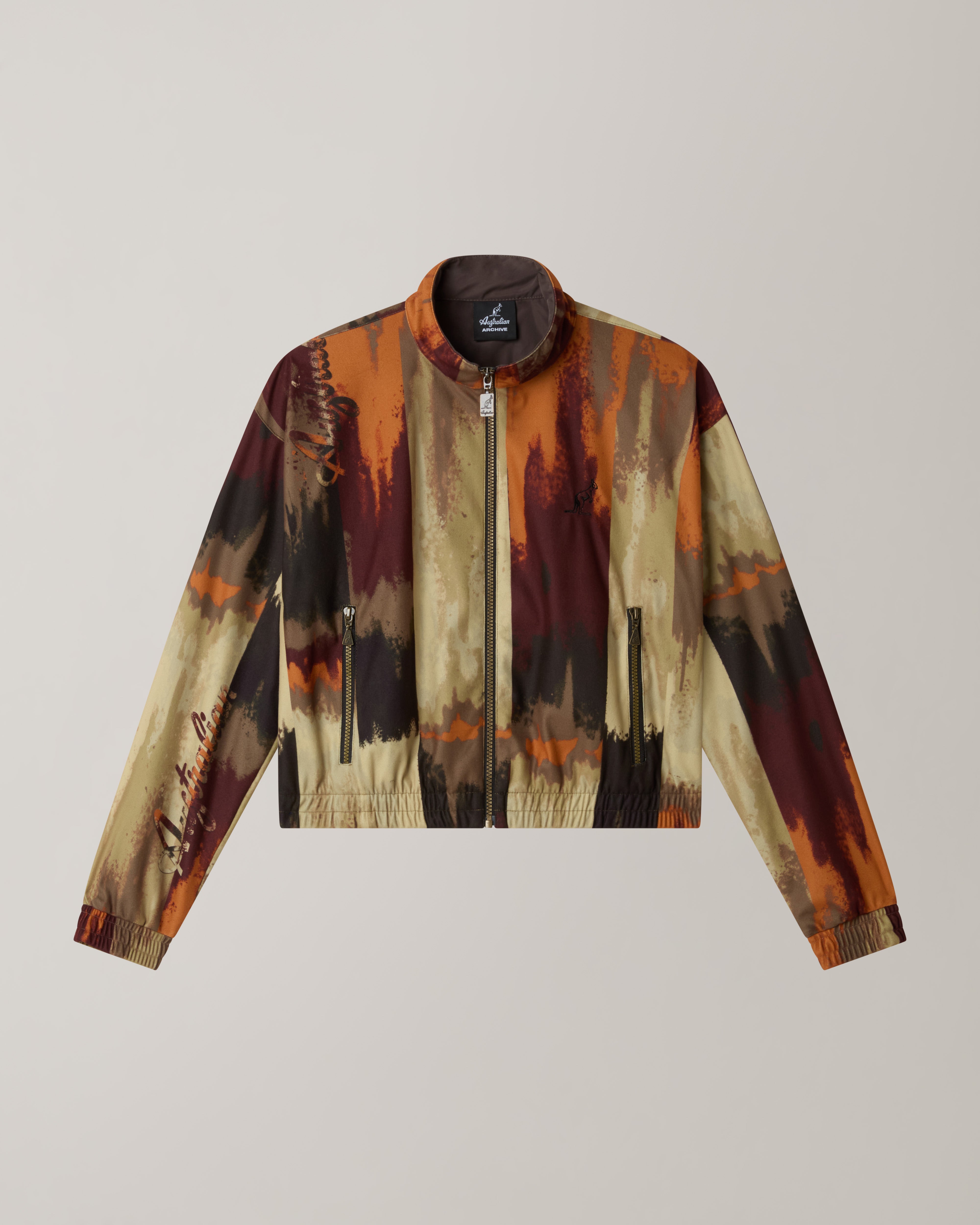 australian-bujad-track-jacket-arancione-cropped-con-stampa-all-over image 6